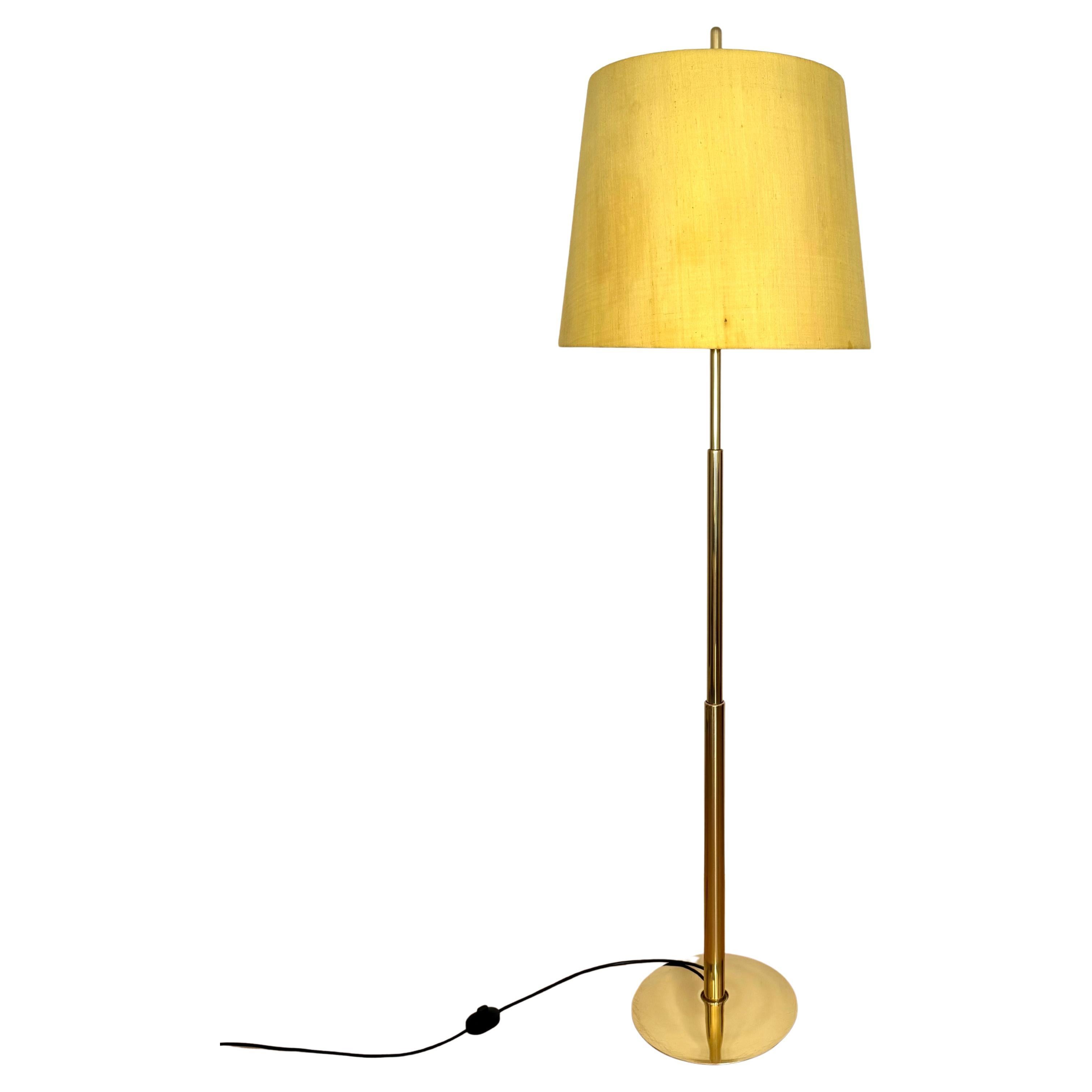 Adjustable Brass Telescope Floor Lamp by Ingo Maurer for Design M