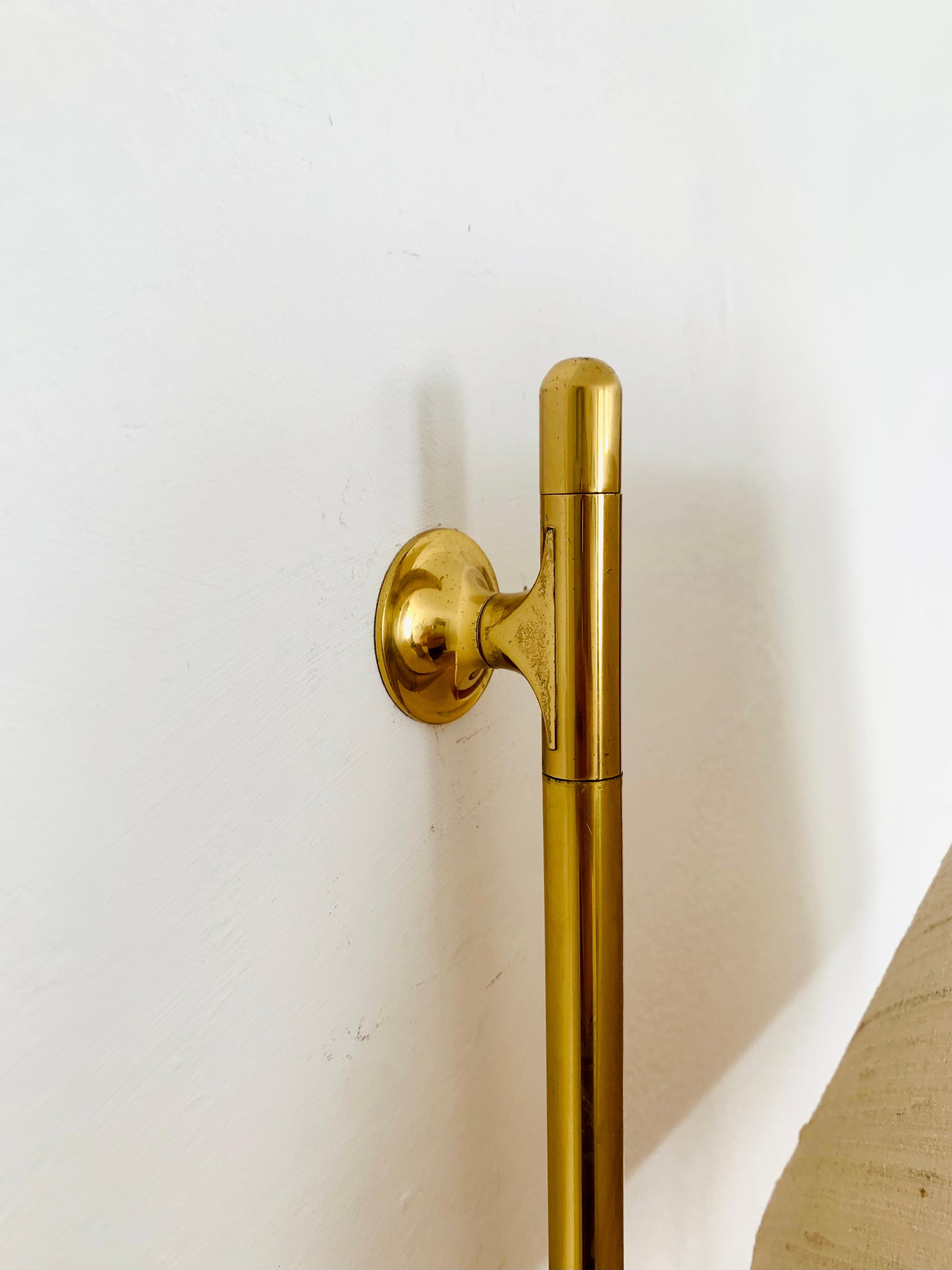 Adjustable Brass Wall Lamp by Florian Schulz For Sale 4