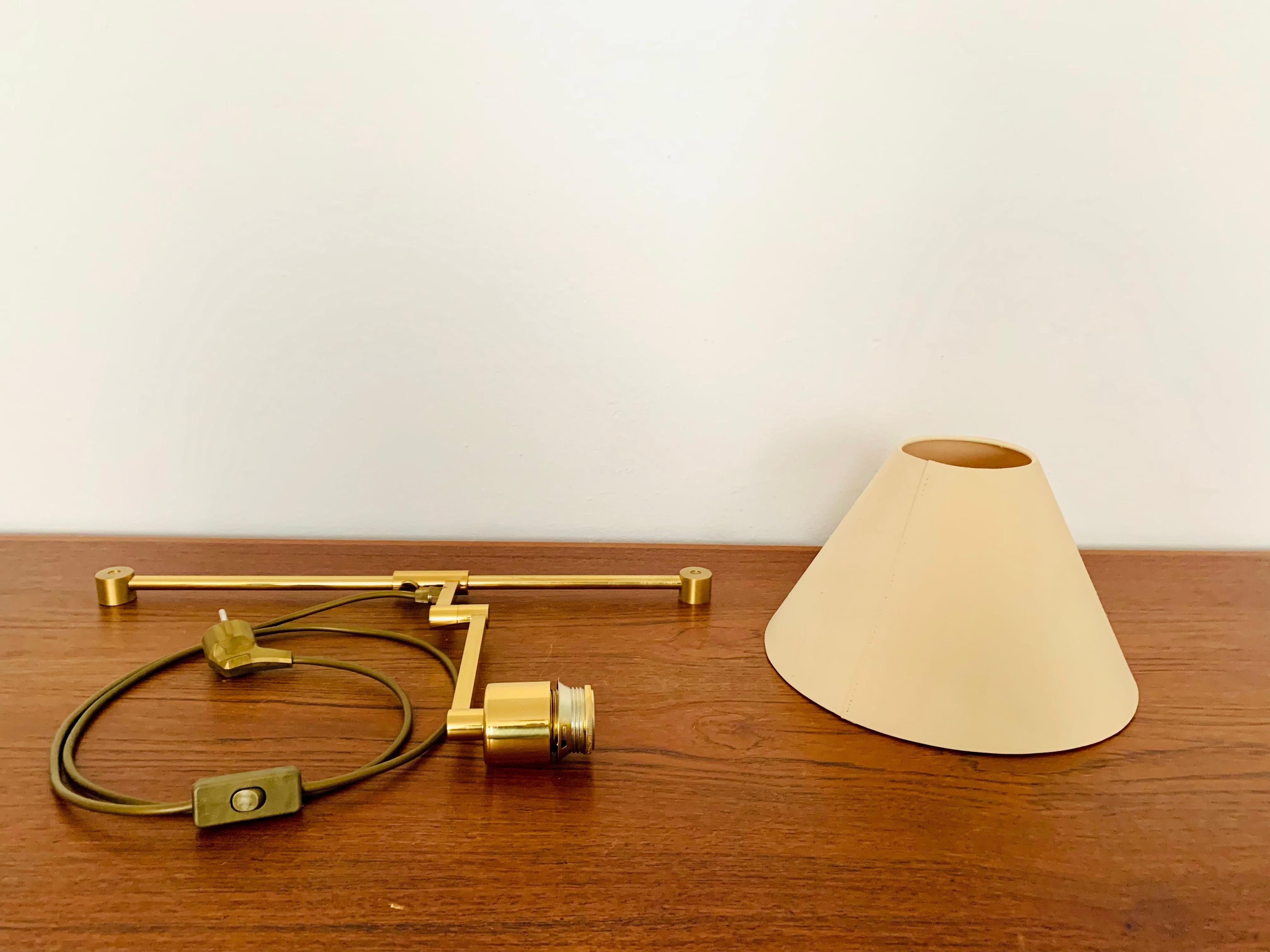 Adjustable Brass Wall Lamp For Sale 5