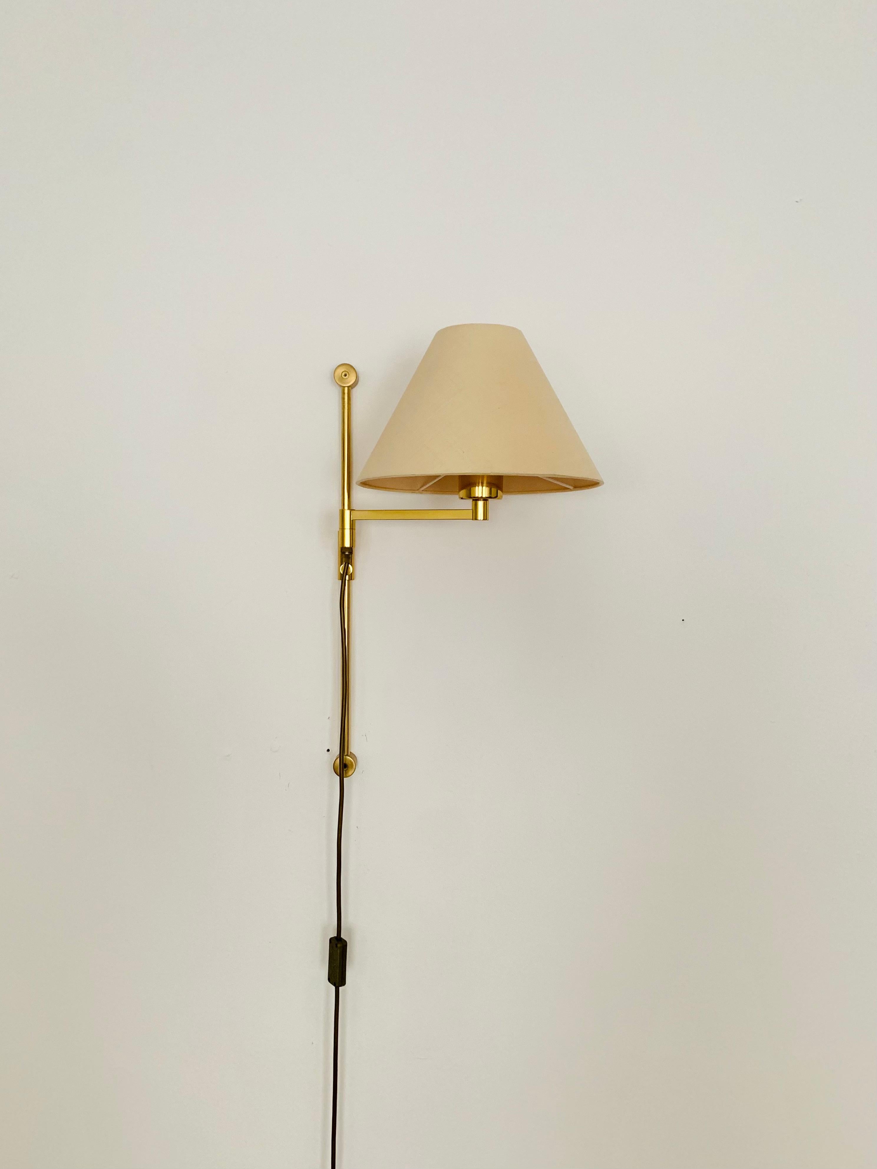 Adjustable Brass Wall Lamp In Good Condition For Sale In München, DE