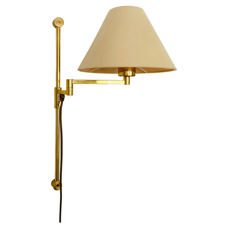 Adjustable Brass Wall Lamp For Sale at 1stDibs