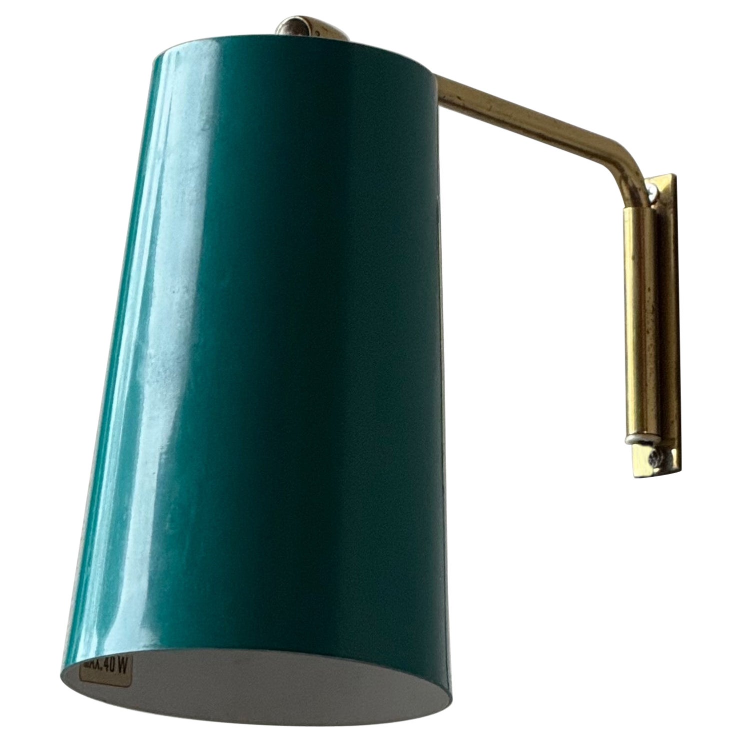 Adjustable Brass Wall Light For Sale