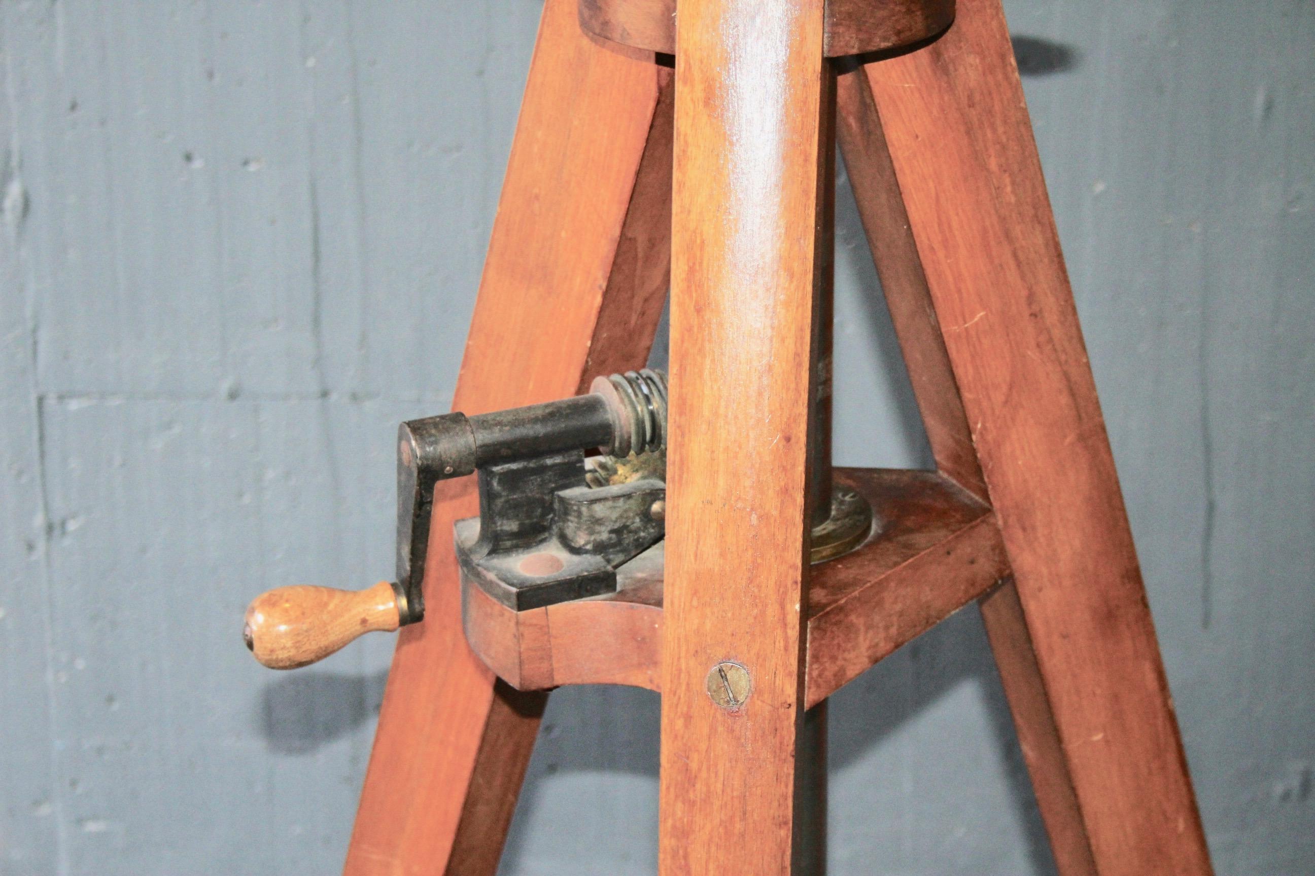 Adjustable Brass Wood Telescope + Wood Storage 4
