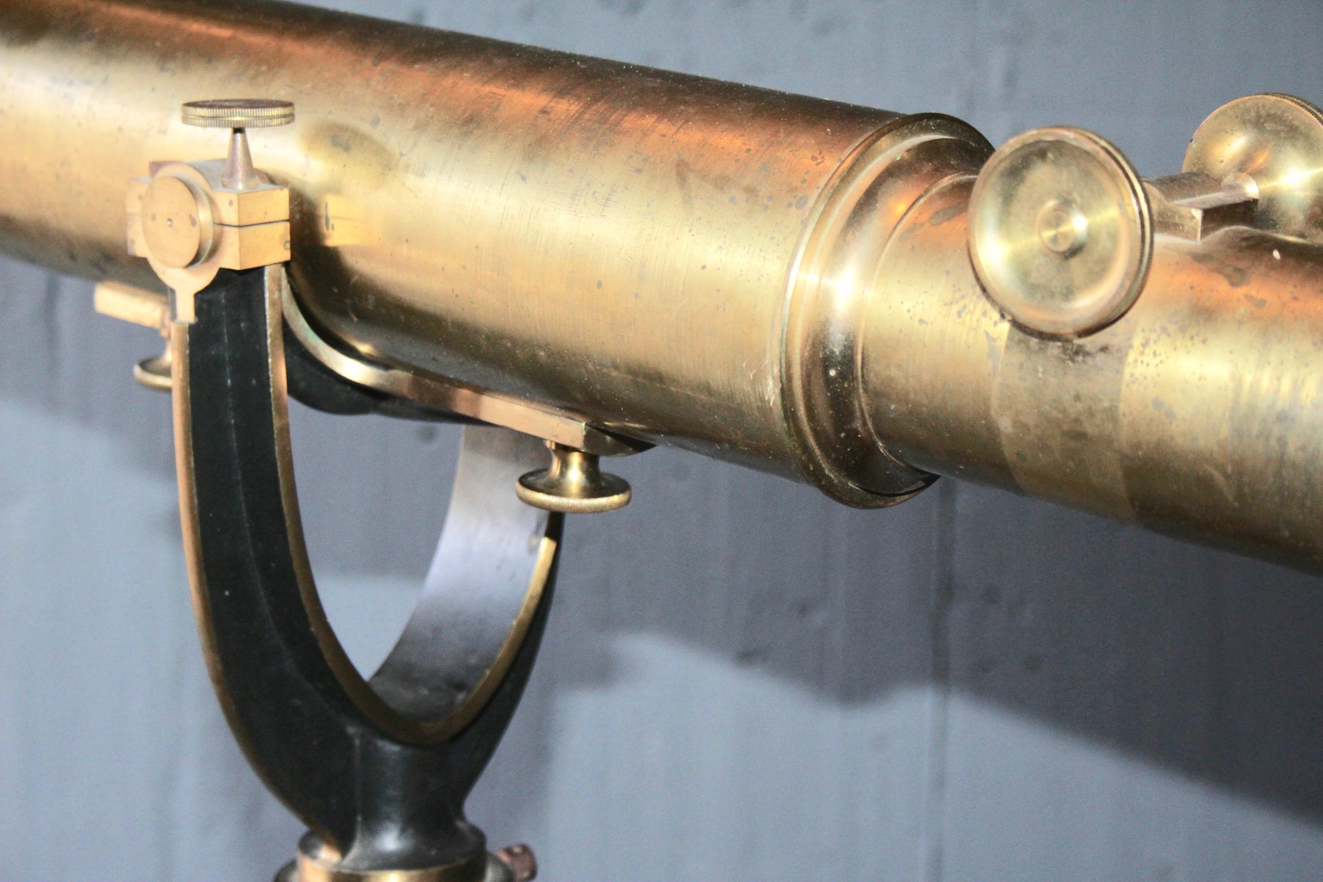 Adjustable Brass Wood Telescope + Wood Storage 7
