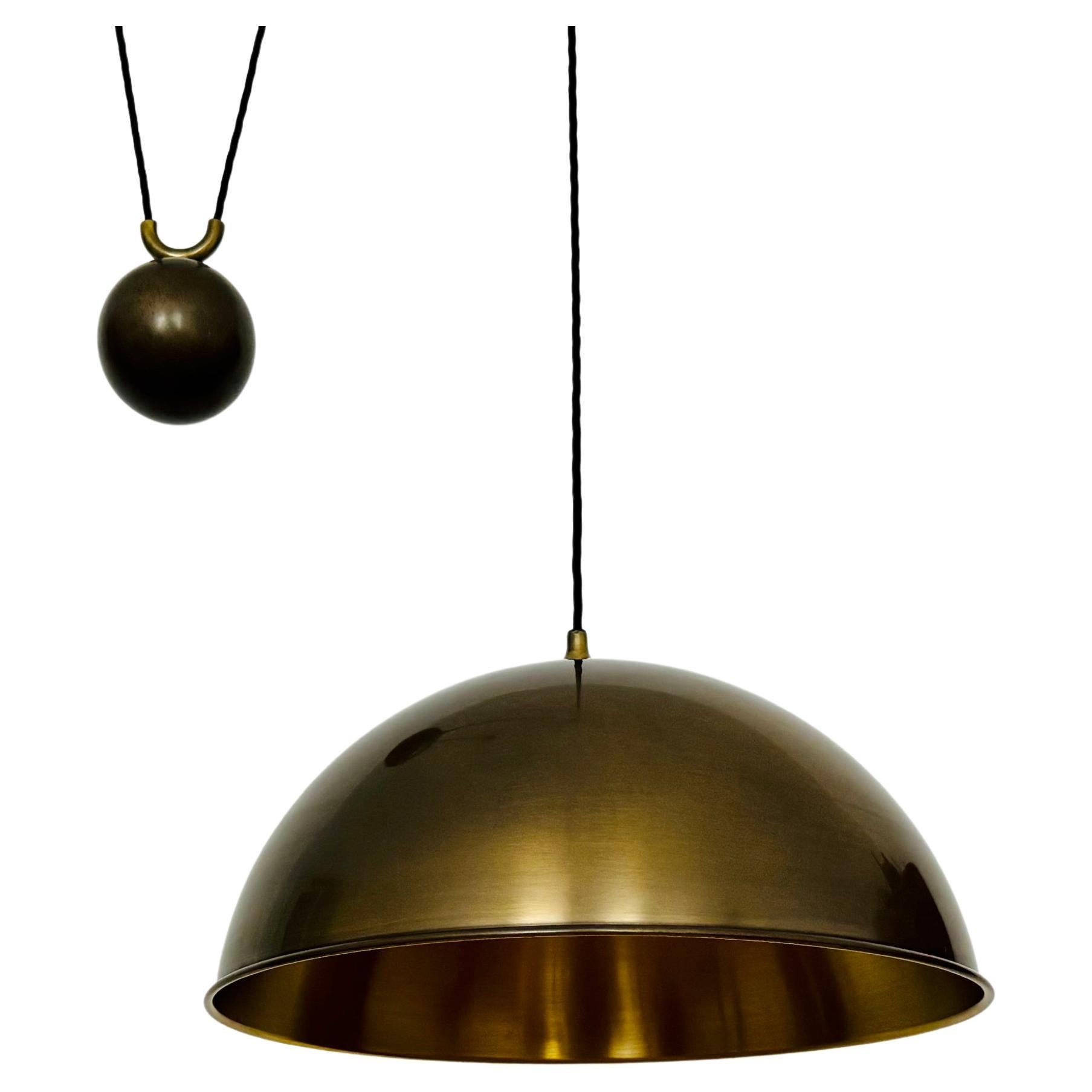 Adjustable Burnished Posa 44 Pendant Lamp by Florian Schulz For Sale