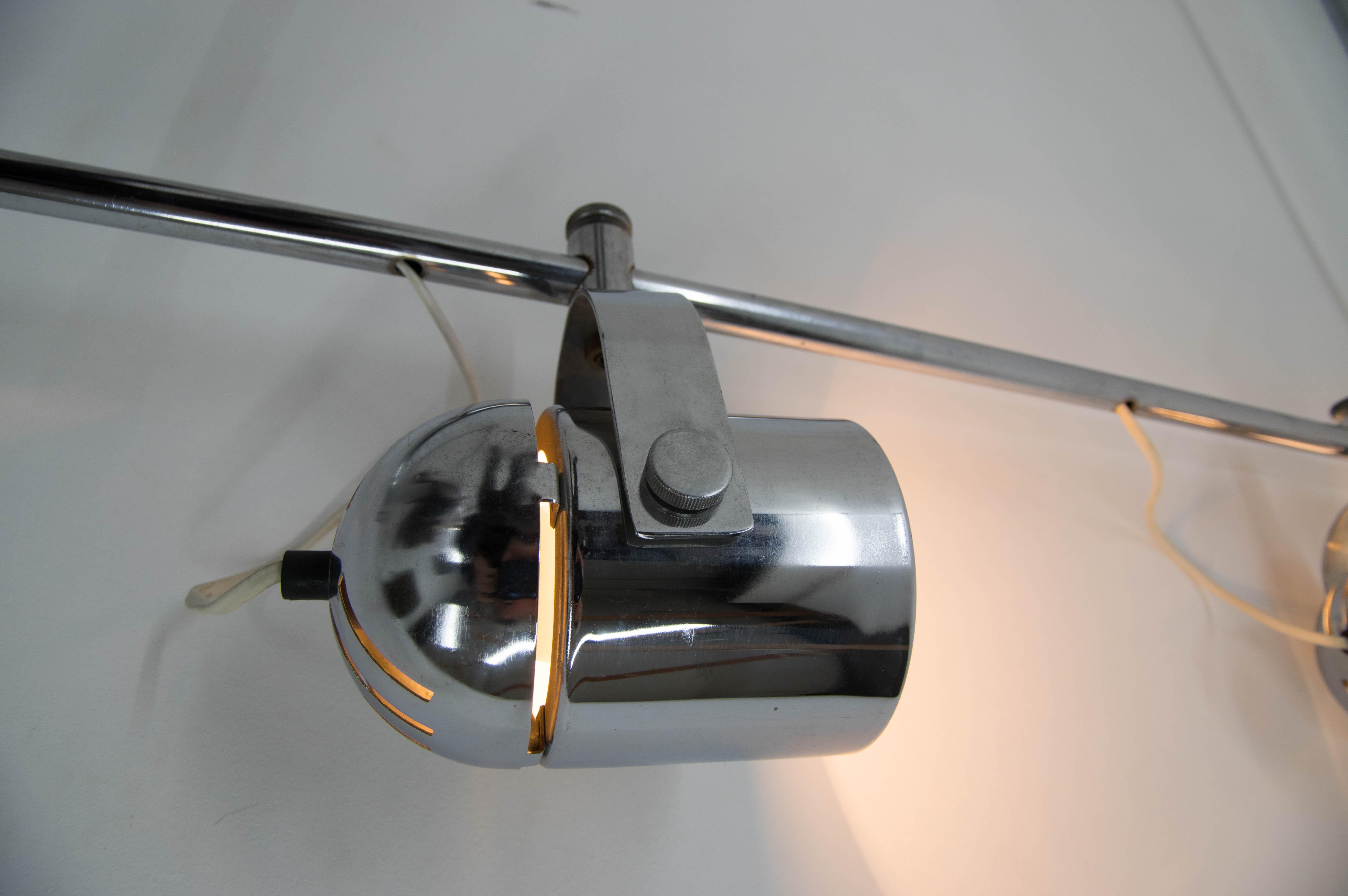 Adjustable Ceiling Light by Indra, 1960s, Up to Six Items In Good Condition For Sale In Praha, CZ