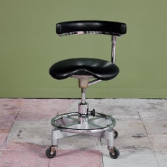 Adjustable Chair with Leather Seat by Den-Tal