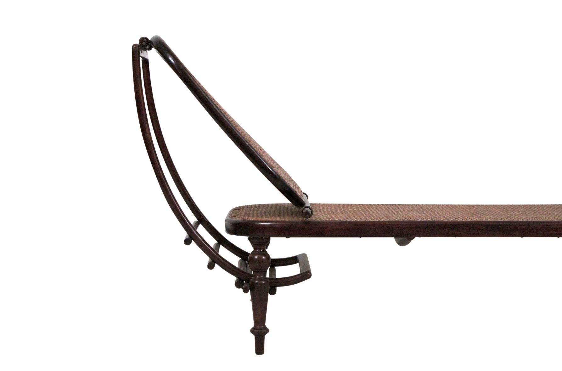 Austrian Adjustable Chaise Lounge by Thonet