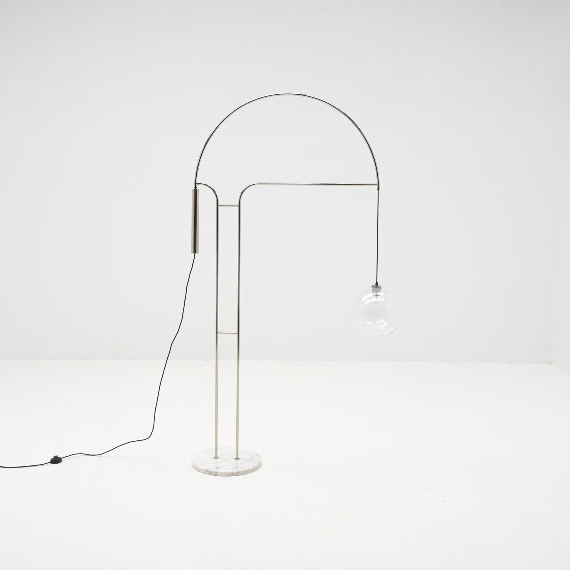 Mid-Century Modern Adjustable Chrome Arc Lamp For Sale
