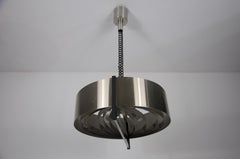 Adjustable Chrome Ceiling Lamp, Italy, 1960s
