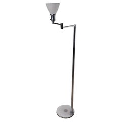 Adjustable Chrome Flex Arm Floor Lamp by Walter Von Nessen