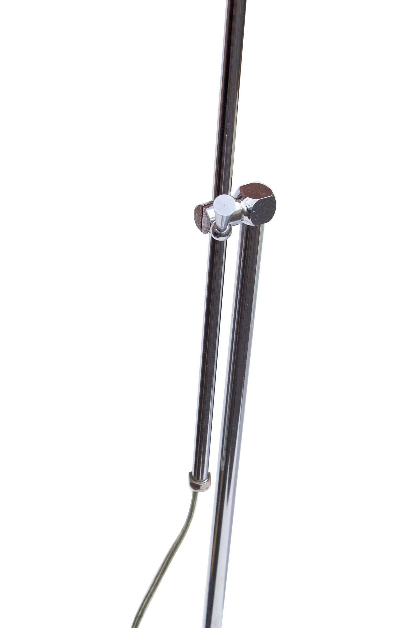 Adjustable Chrome Floor Lamp and Table Lamp Set For Sale 7