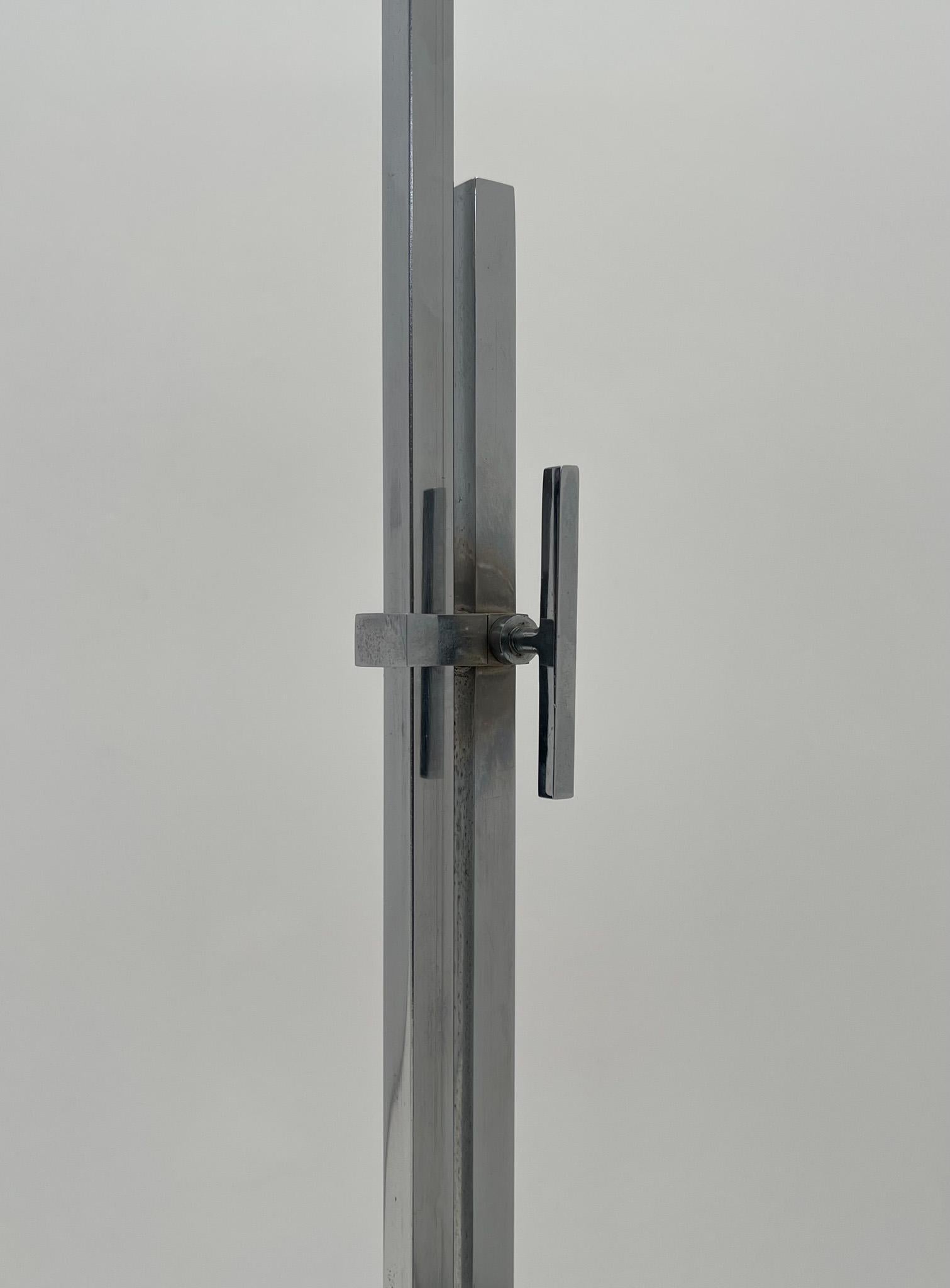 Lampada da terra cromata regolabile di Hans Eichenberger in vendita 3