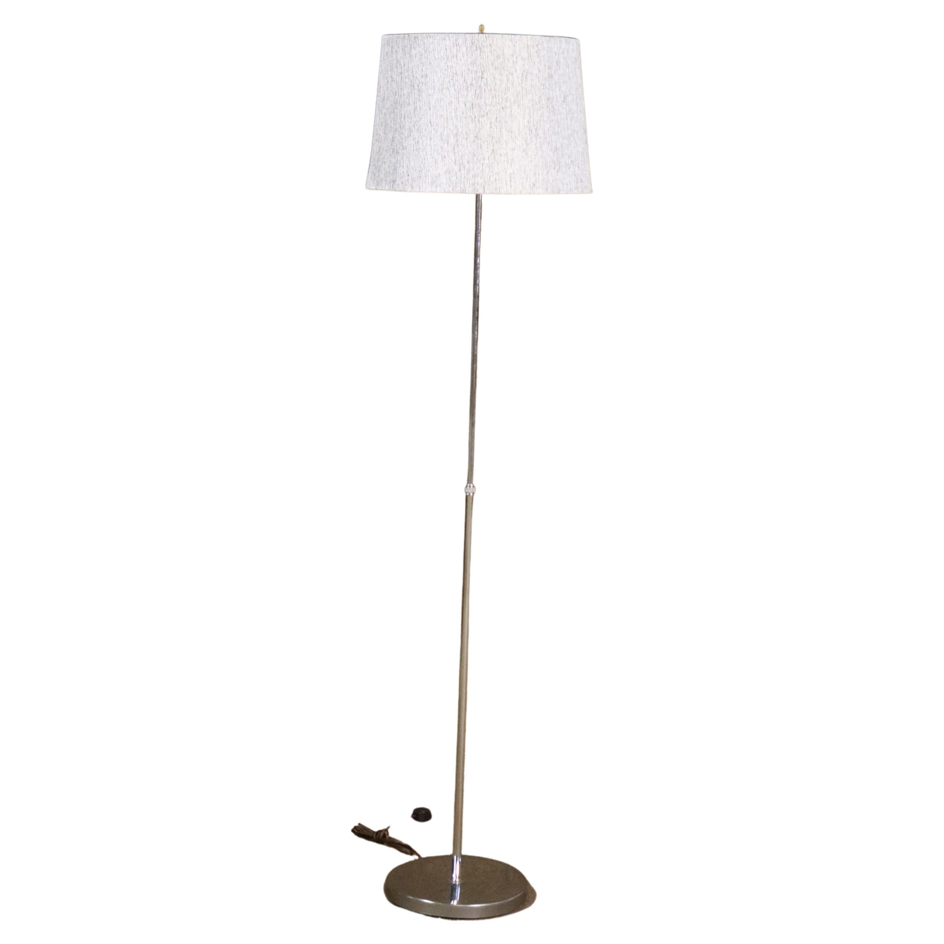 Adjustable Chrome Floor Lamp For Sale