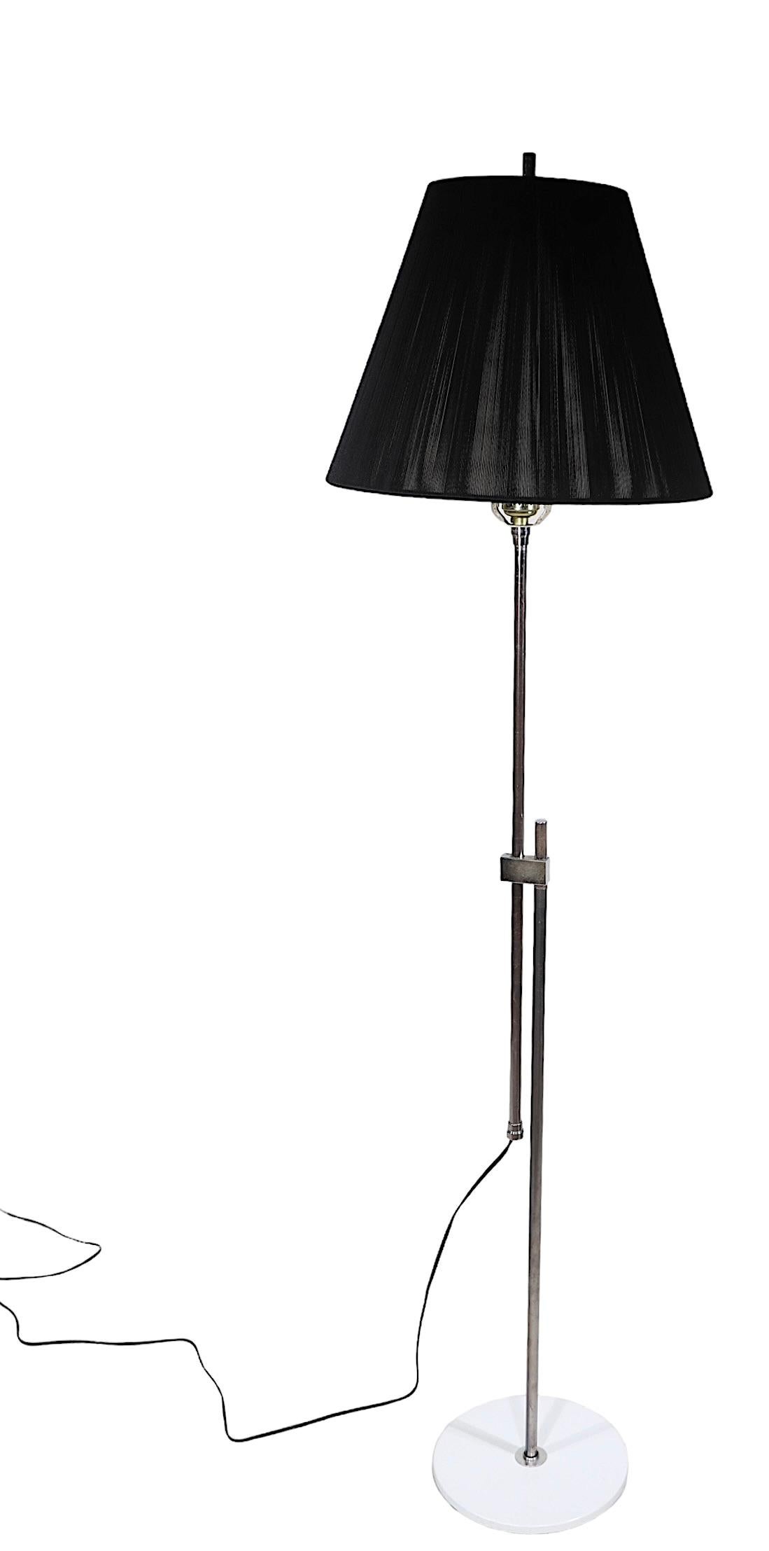 Adjustable Chrome Mid Century  Floor Lamp c 1960/1970's  For Sale 4