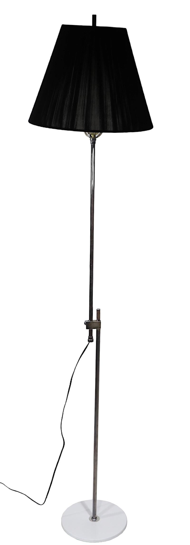 Adjustable Chrome Mid Century  Floor Lamp c 1960/1970's  For Sale 9