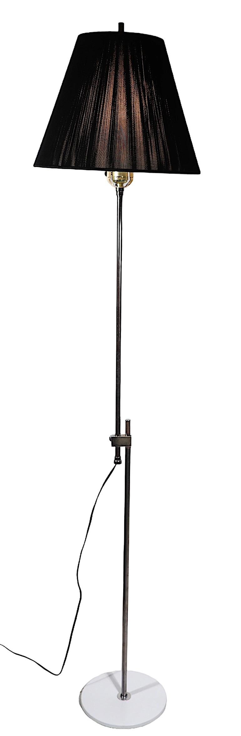 Adjustable Chrome Mid Century  Floor Lamp c 1960/1970's  For Sale 11