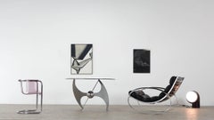 Table à café ou à manger ajustable de L. Campanini pour Cama:: 1973