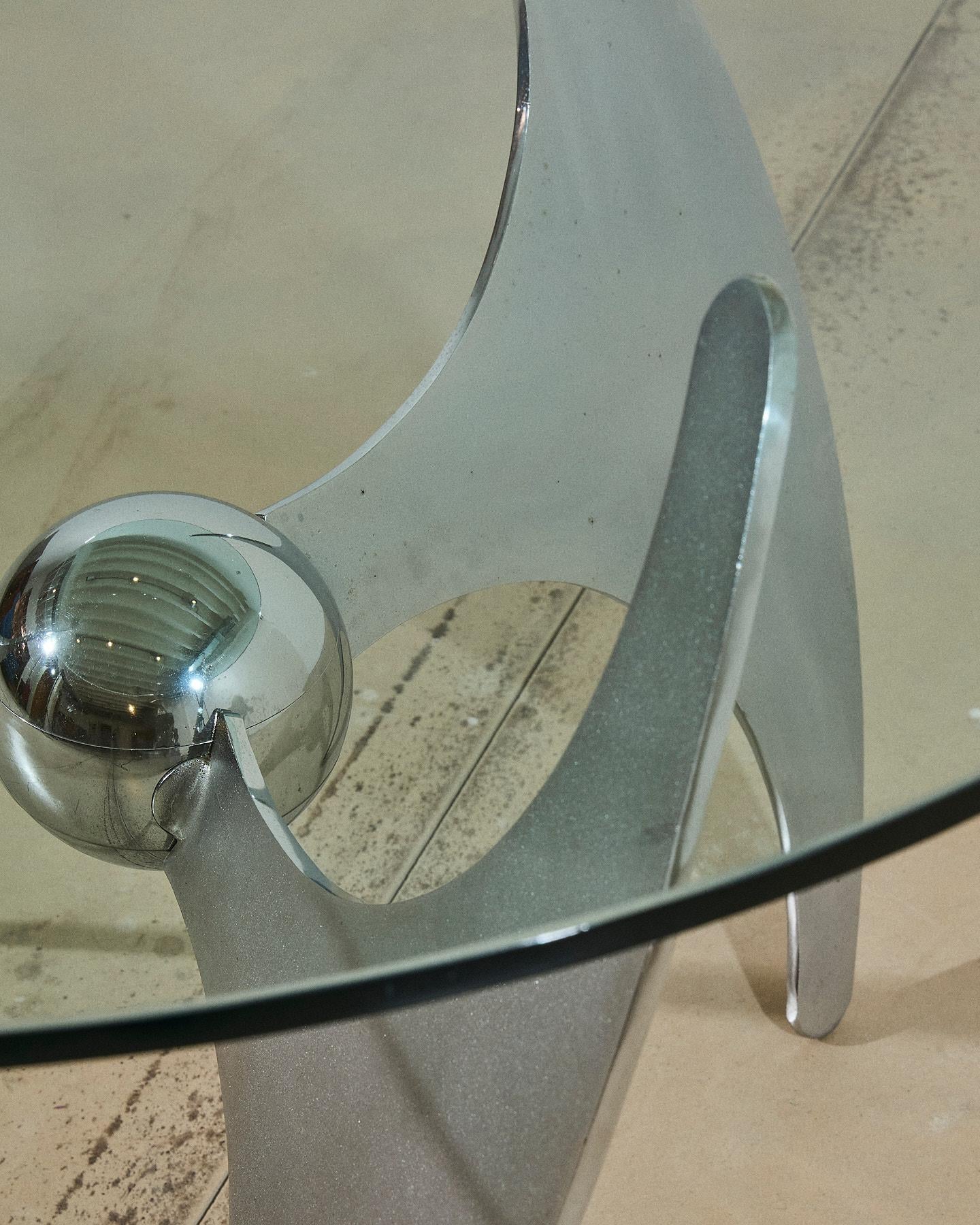 Adjustable Coffee or Dining Table by L. Campanini for Cama, 1973 For Sale 2