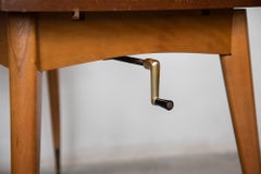 Adjustable Coffee or Dining Table with Graphic Parisian Scene, 1950s