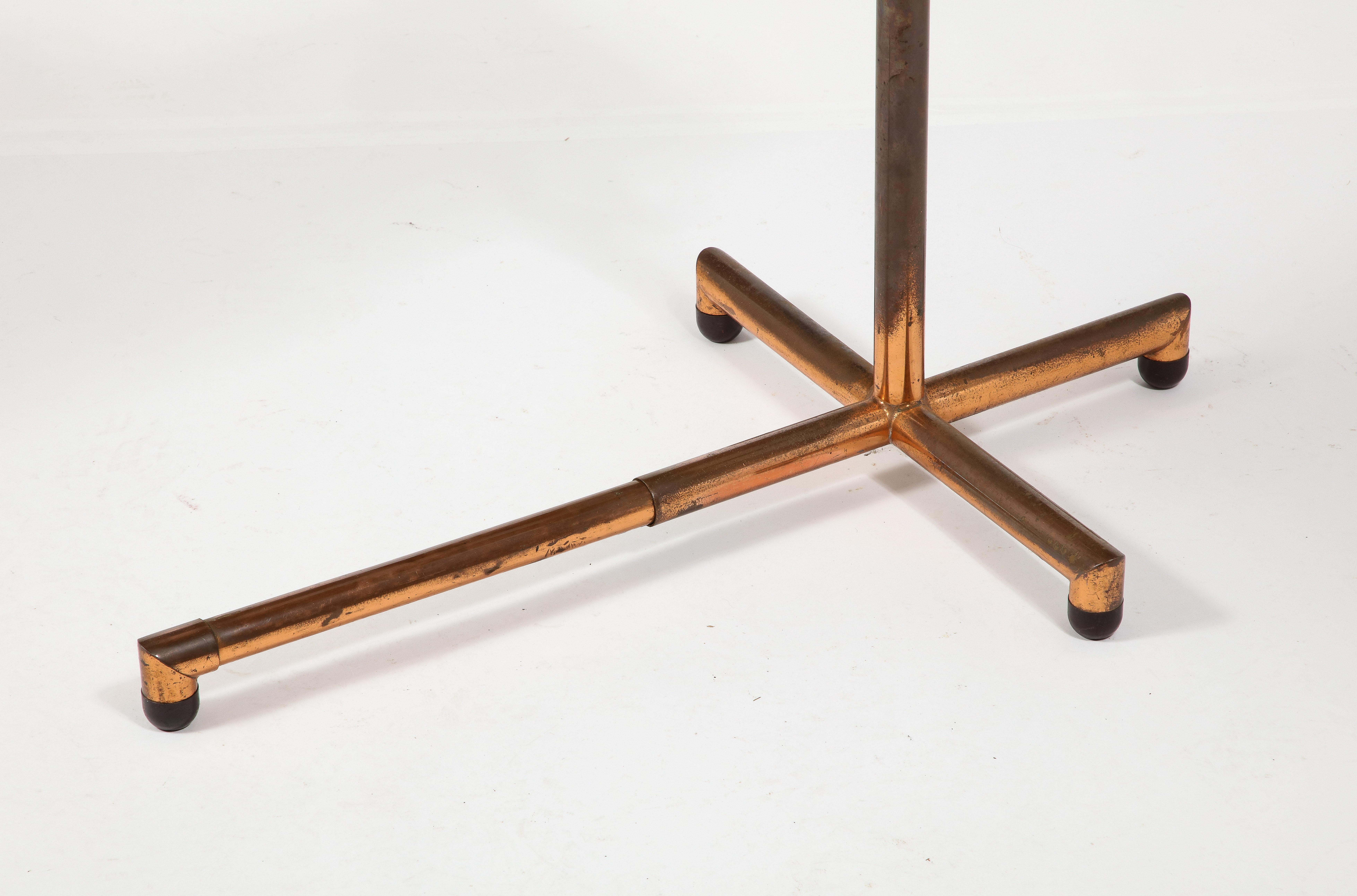 Adjustable Copper & Ash Table By Francois Caruelle, France 1930's 6