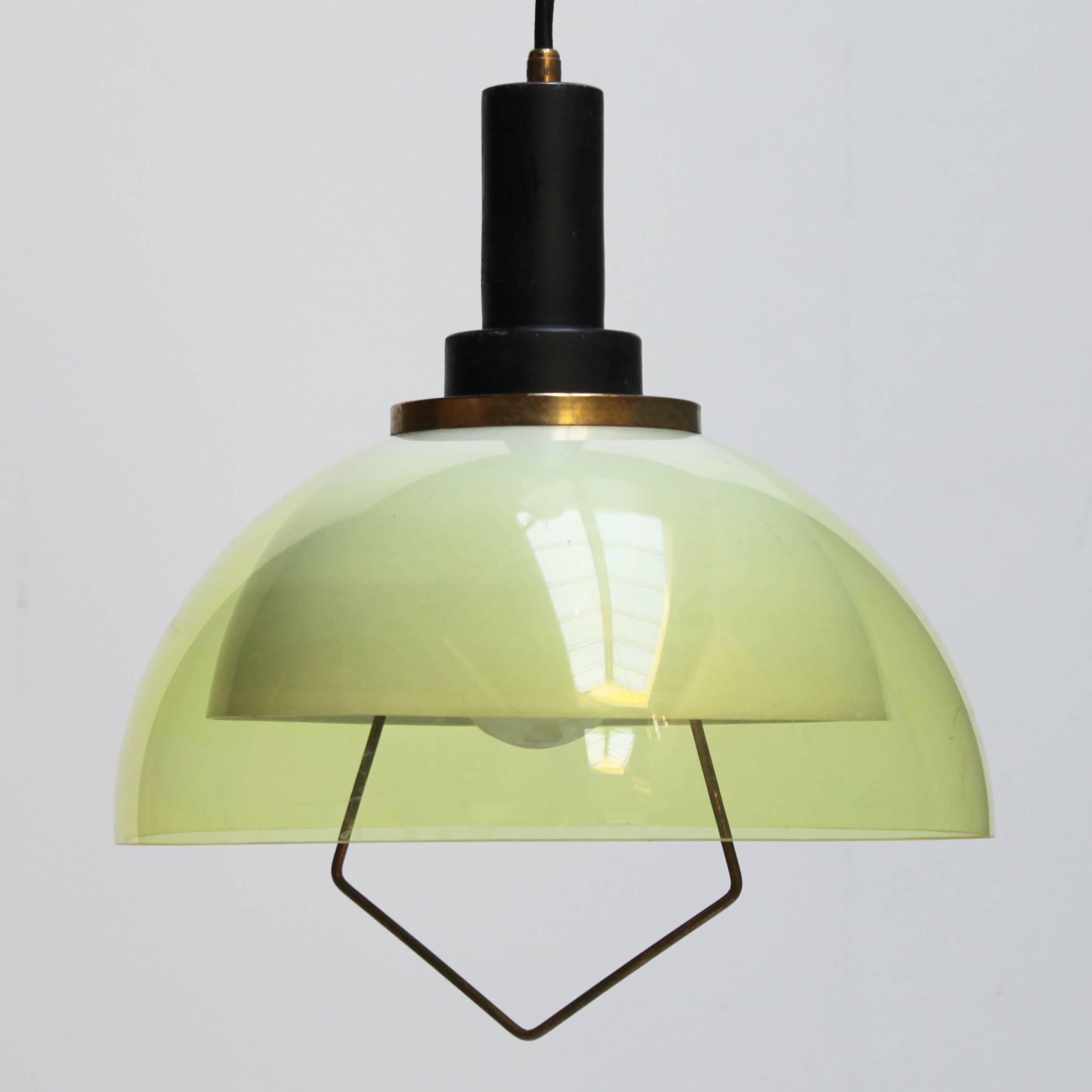 Lacquered Adjustable Counterweight Pendant by Stilux For Sale