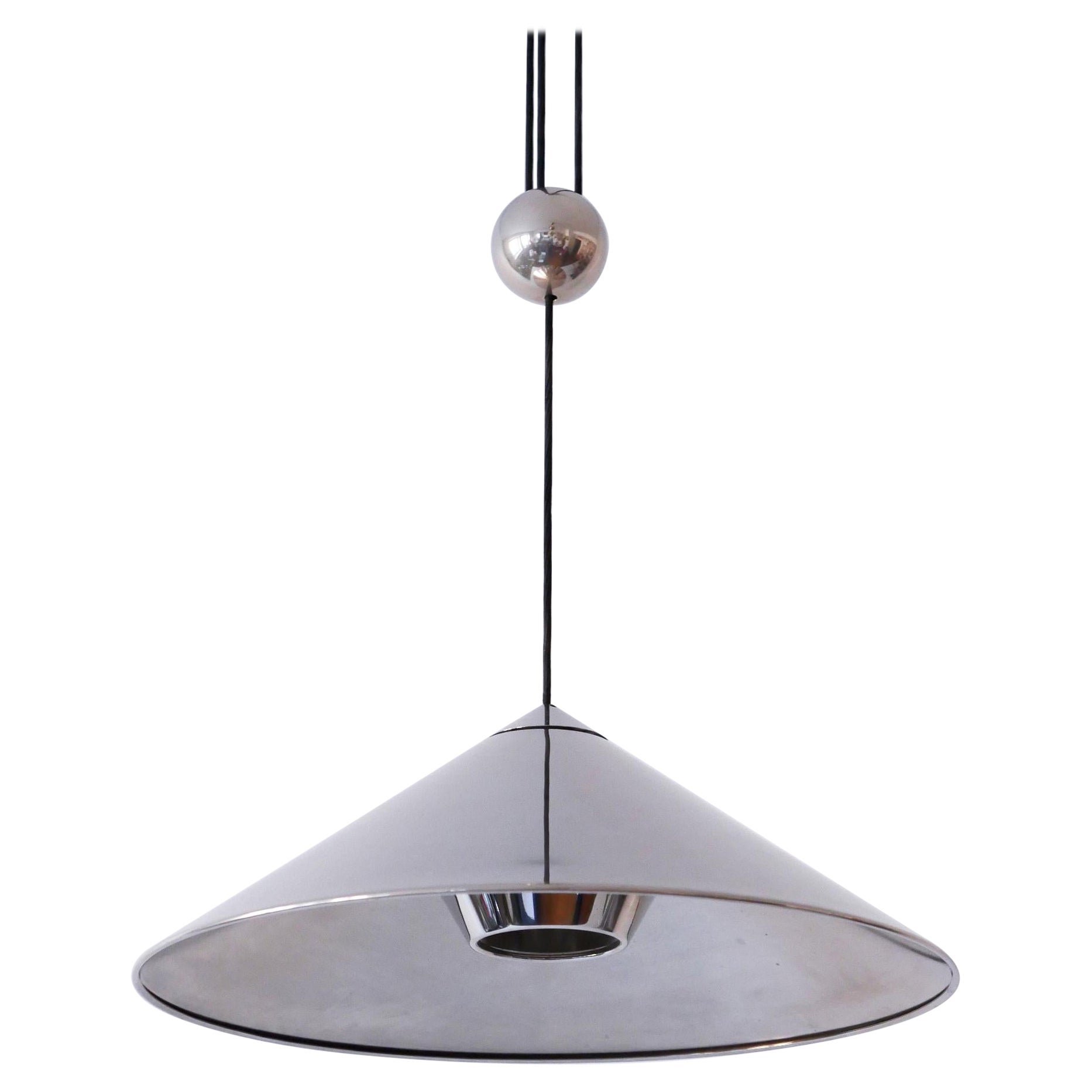 Lampe suspendue réglable Keos par Florian Schulz, Allemagne, 1970