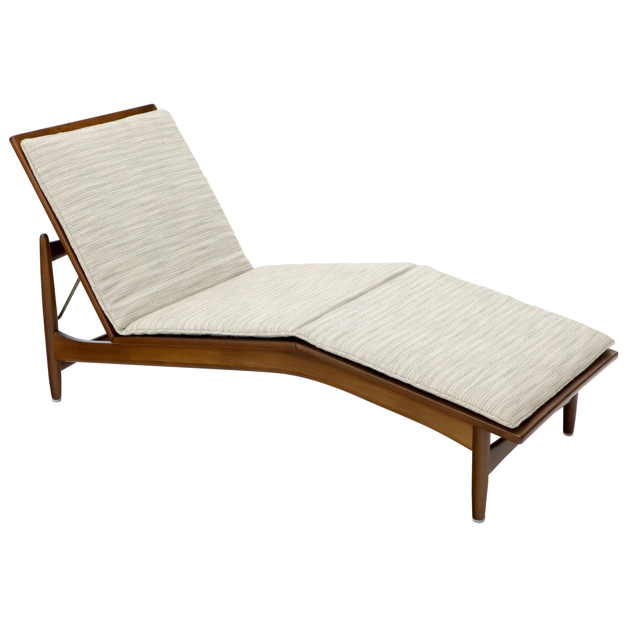 Adjustable Danish MidCentury Modern Chaise Lounge by Selig at 1stDibs