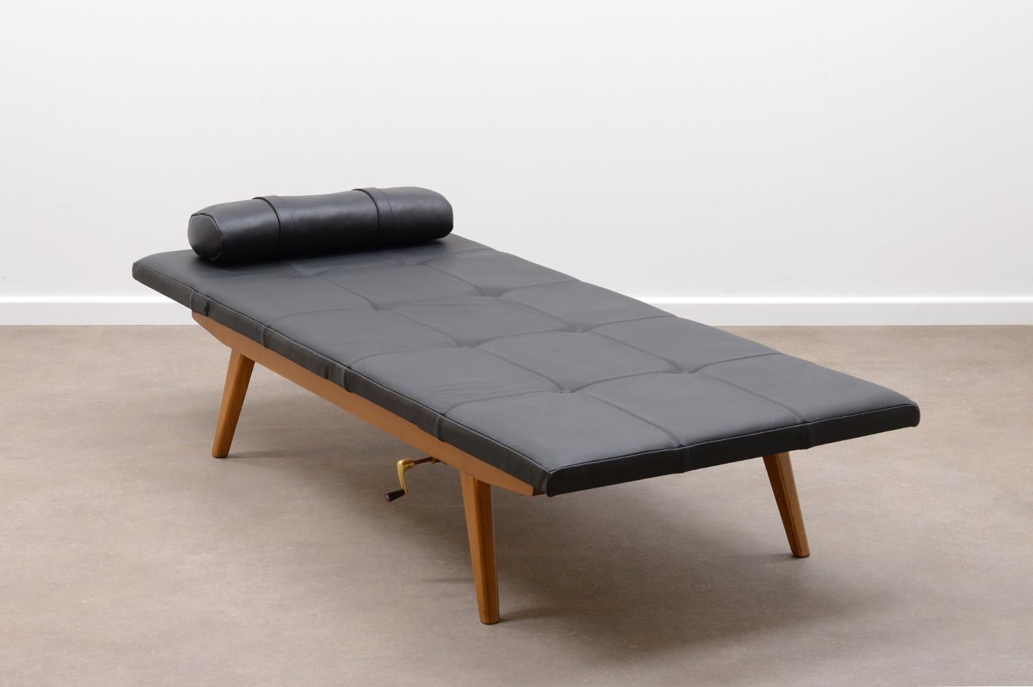 Mid-20th Century Adjustable Daybed by Adolf Wrenger for Lemgo, Germany 50s