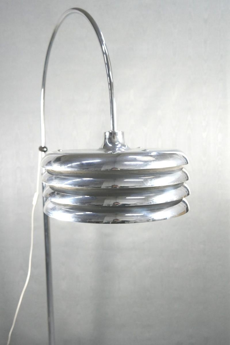Bauhaus Adjustable Designer Floor Lamp by Tamas Borsfay, 1970s
