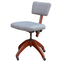 Adjustable Desk Chair, Atvidabergs, Sweden, 1930s