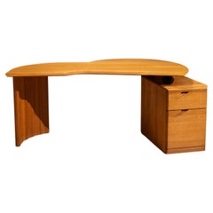 Adjustable Desk in Beech Produced by Seltz, France 1980s