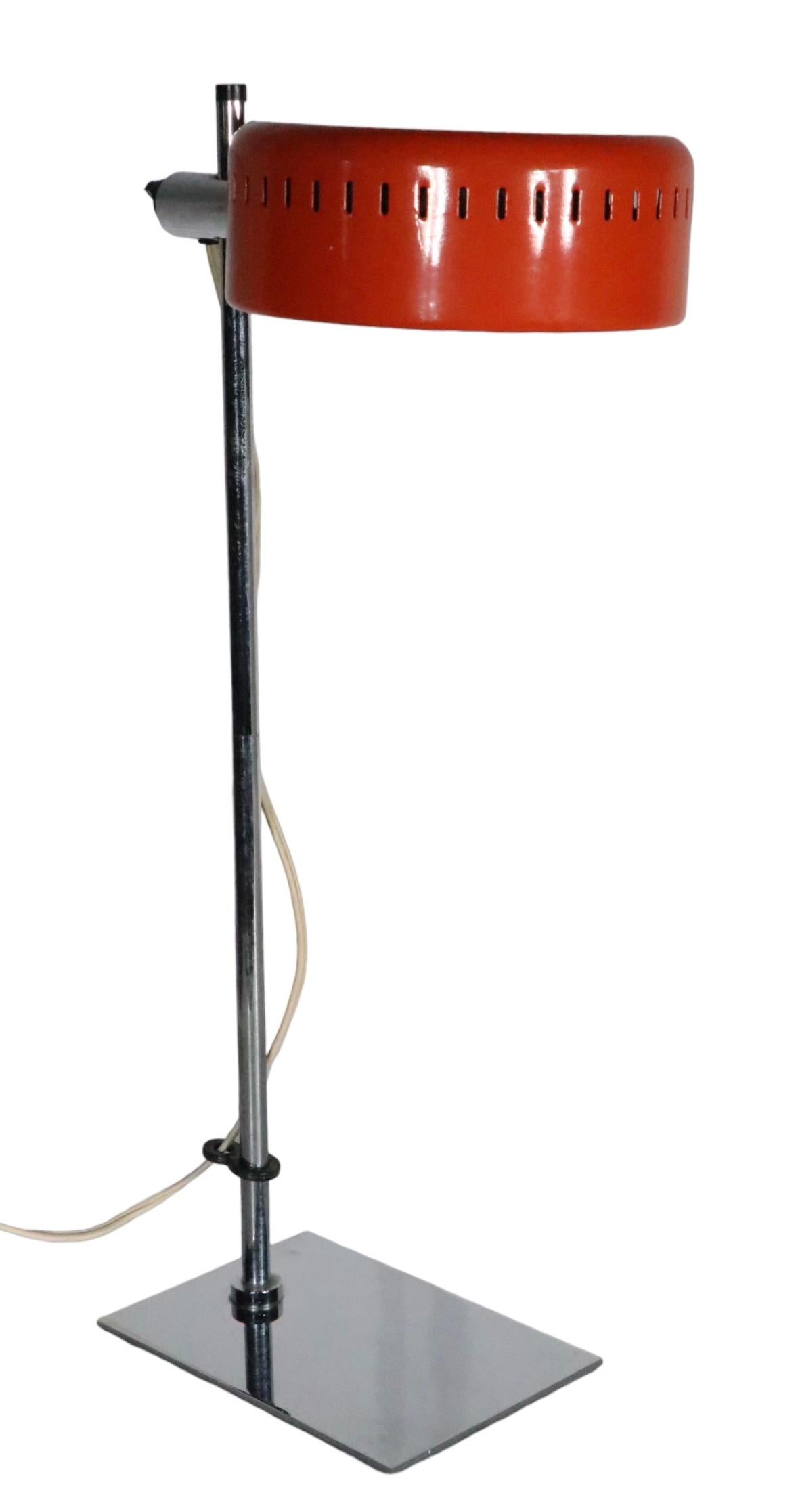 Adjustable Desk Lamp Designed by Robert Sonneman for Nanbu-Lite Model NA-301 2