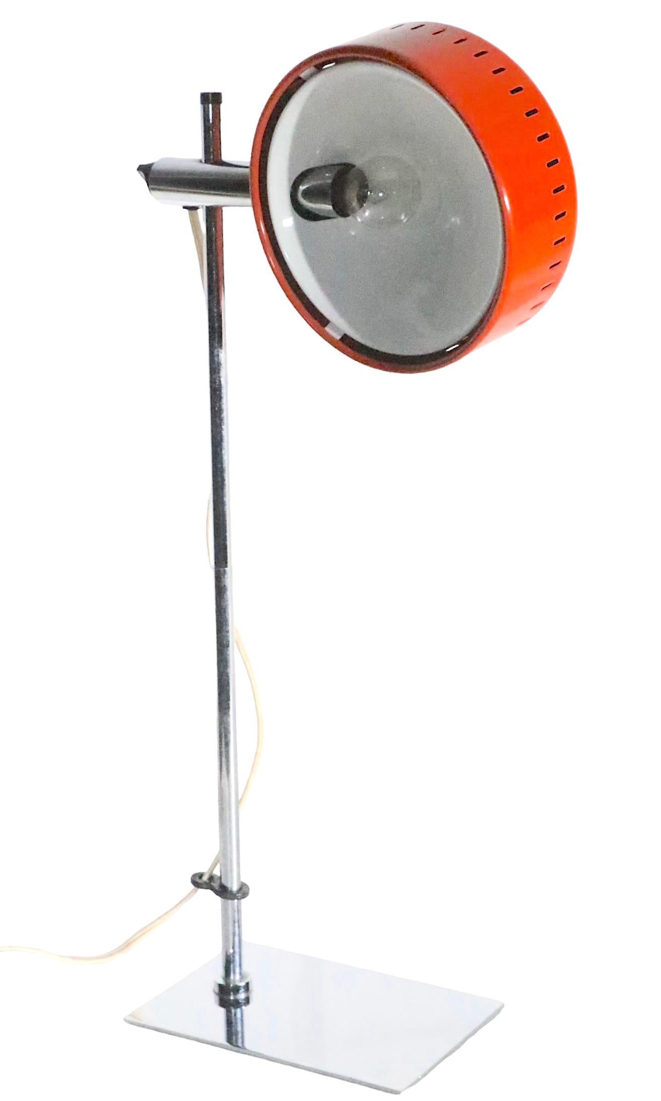 Late 20th Century Adjustable Desk Lamp Designed by Robert Sonneman for Nanbu-Lite Model NA-301