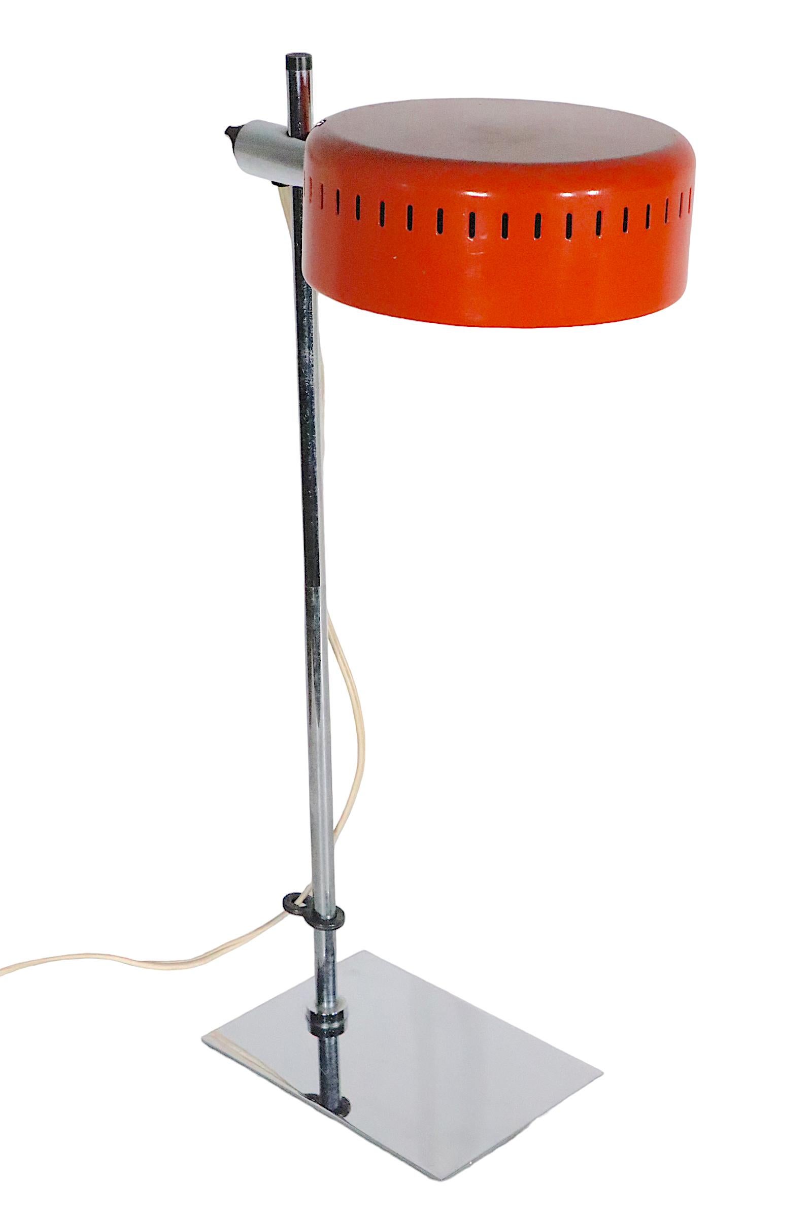 Adjustable Desk Lamp Designed by Robert Sonneman for Nanbu-Lite Model NA-301 1