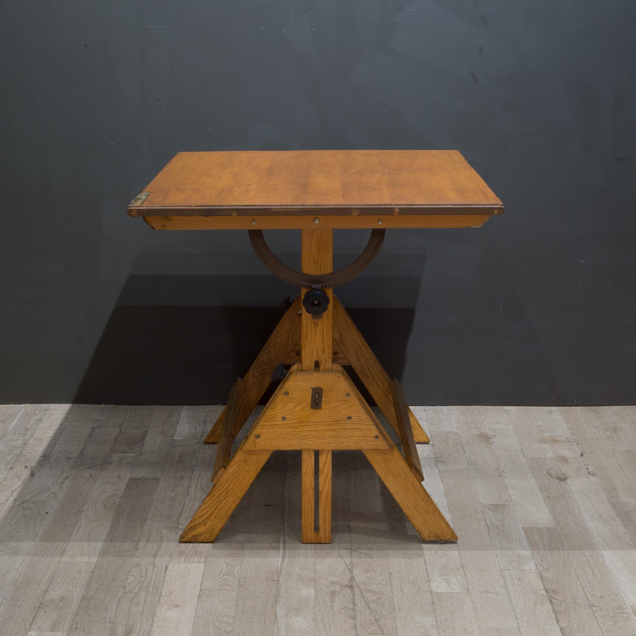 20th Century Adjustable Dining / Desk Drafting Table, C.1950-1960