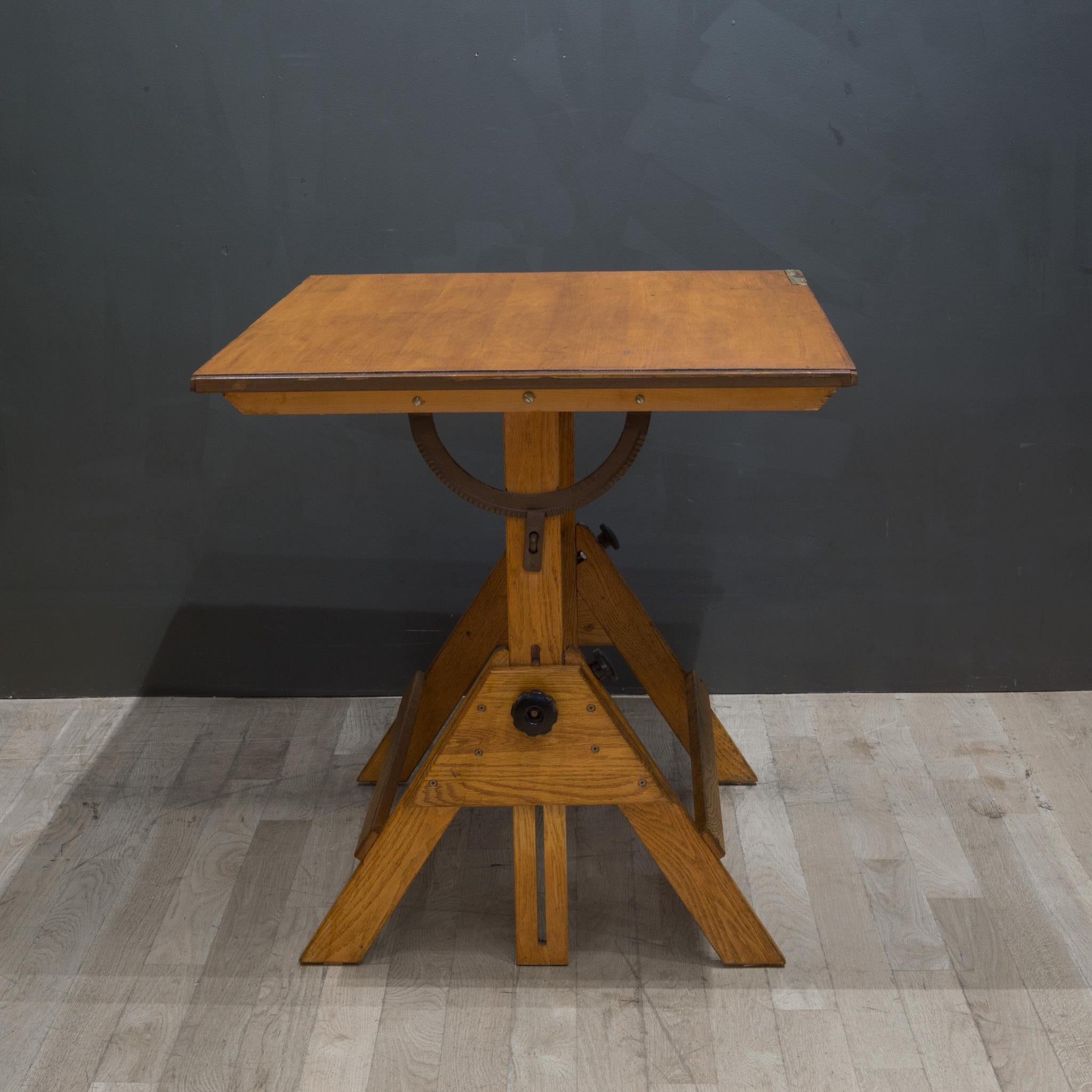 Adjustable Dining / Desk Drafting Table, C.1950-1960 1