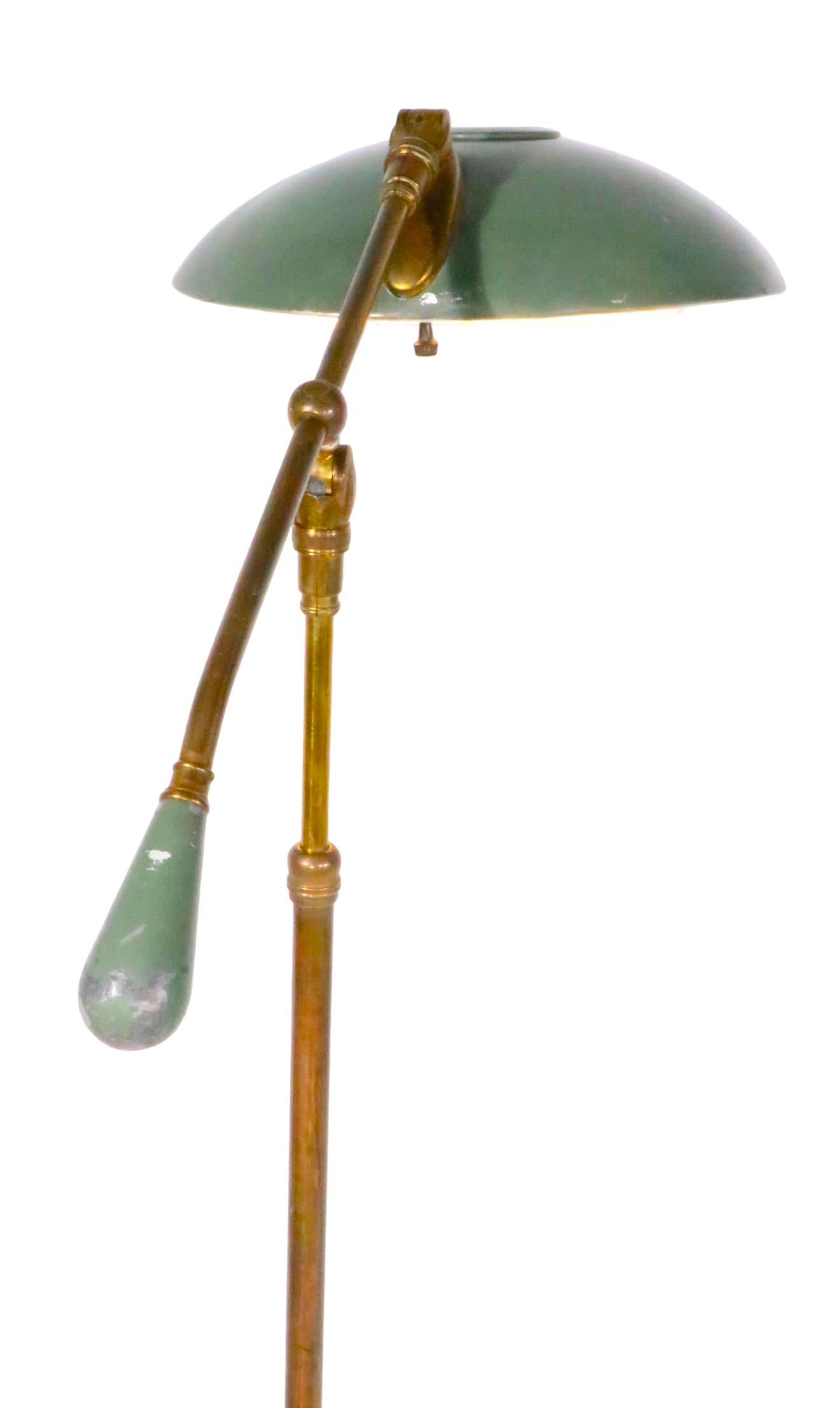 Adjustable Disk Shade Floor Lamp by Thurston for Lightolier, circa 1950/1960s 10