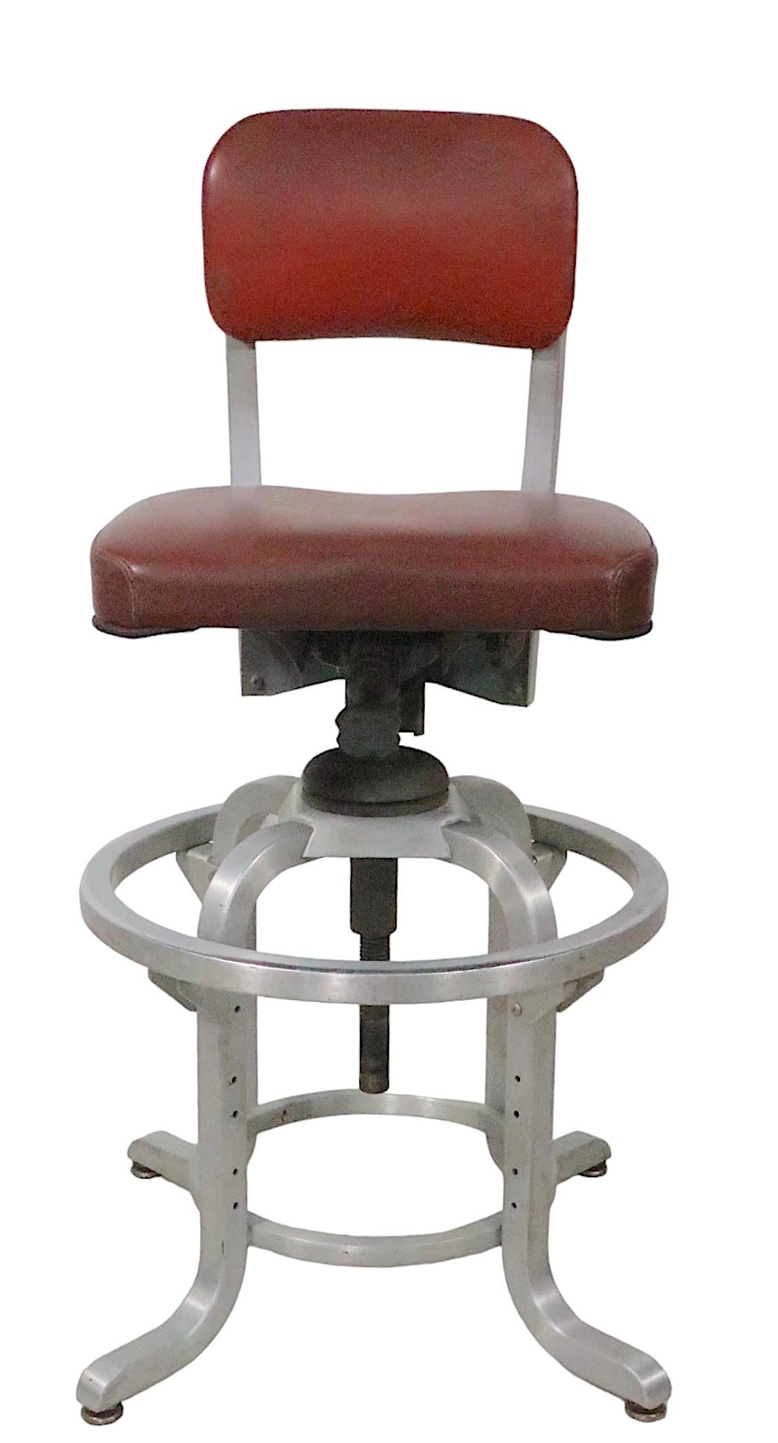 Adjustable Drafting Stool by General Fireproofing GoodForm  For Sale 3