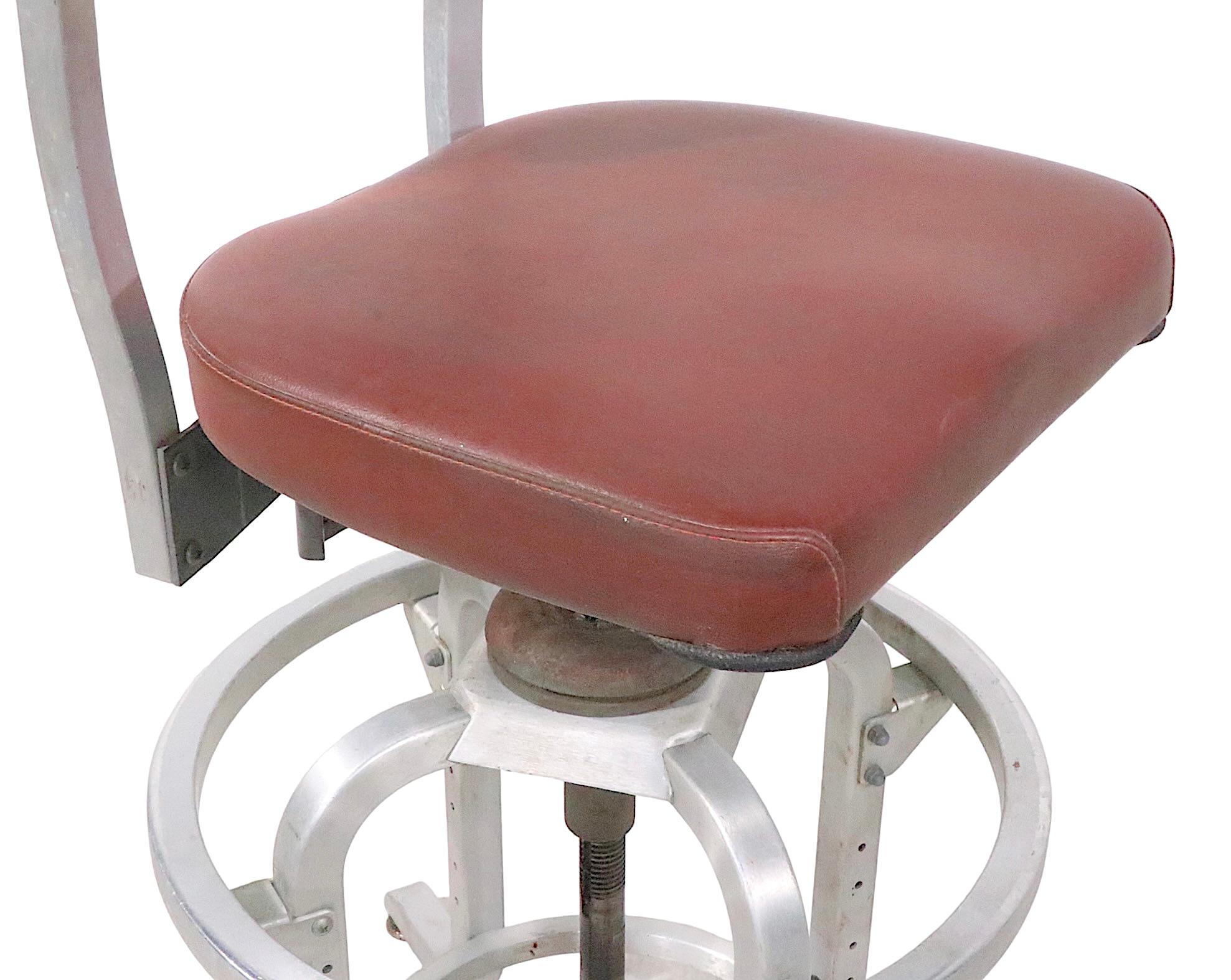 Adjustable Drafting Stool by General Fireproofing GoodForm  For Sale 4