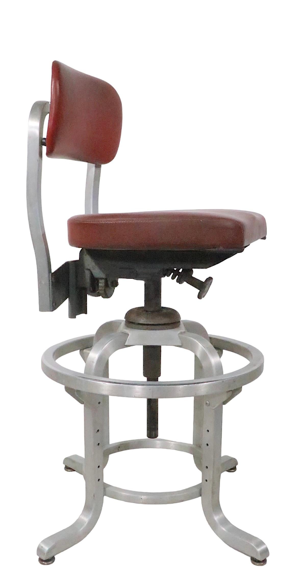 Adjustable Drafting Stool by General Fireproofing GoodForm  For Sale 1