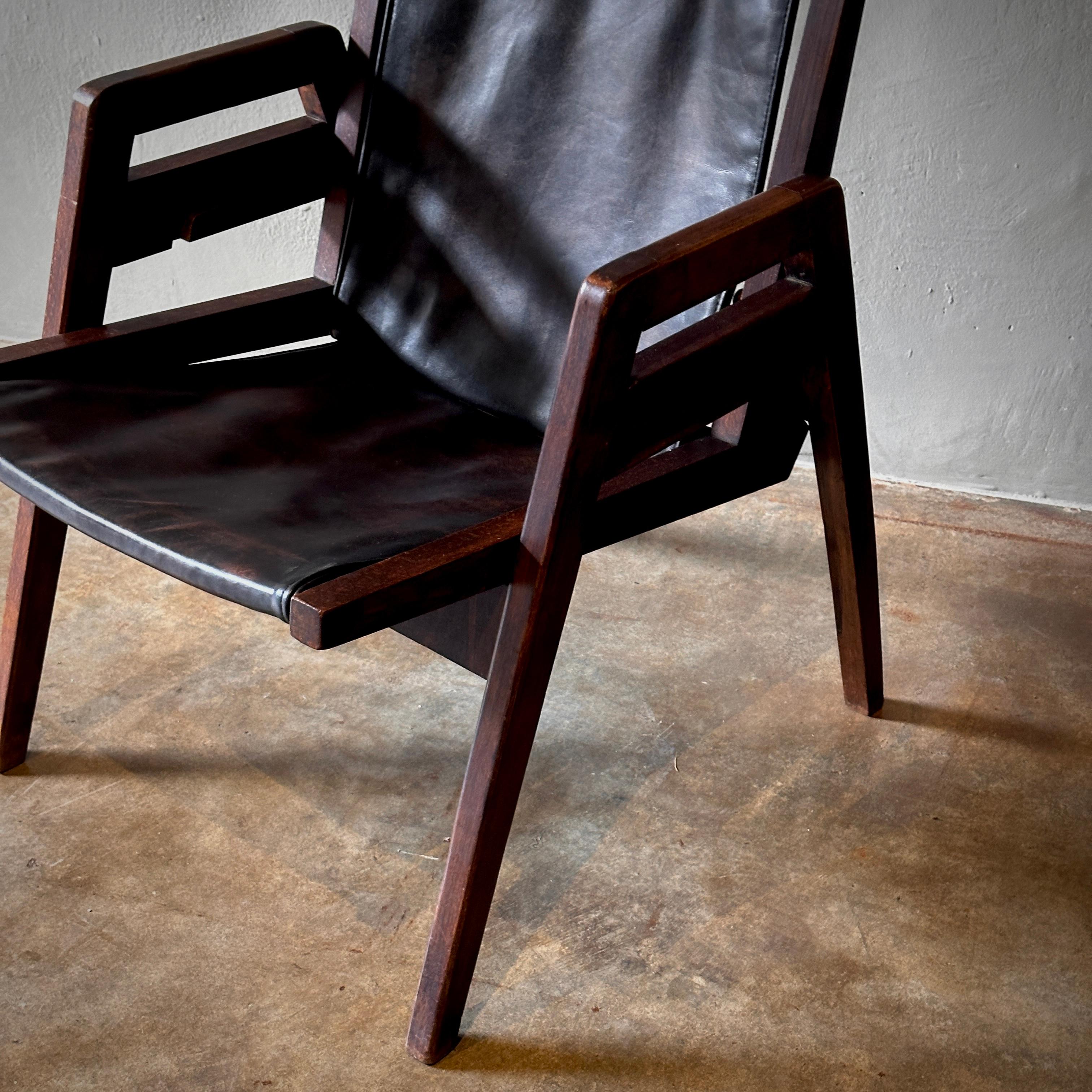Sillón ajustable mediados del siglo XX en venta