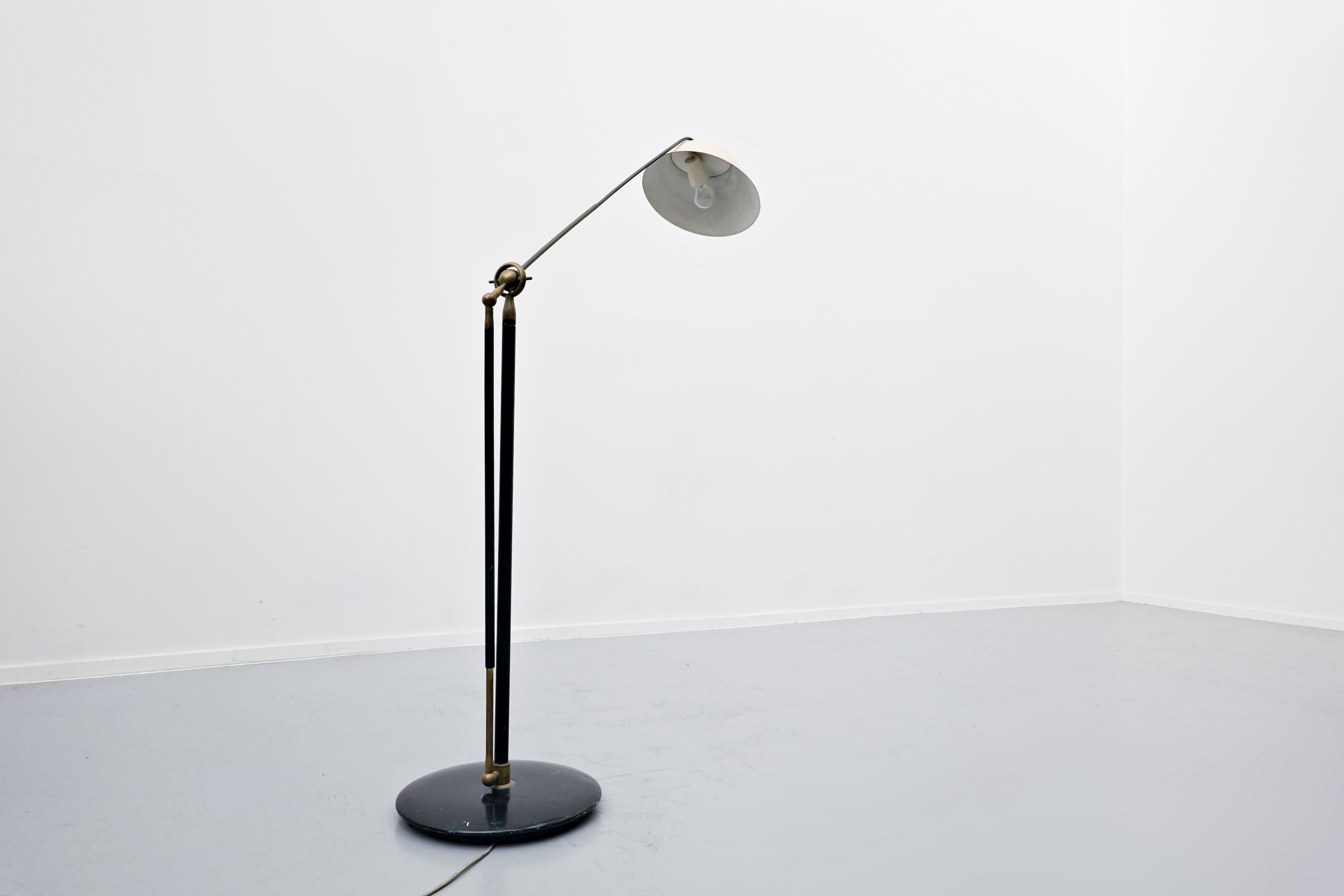 Mid-Century Modern Adjustable Floor Lamp, Angelo Lelli, Arredoluce, Italy, 1955 5