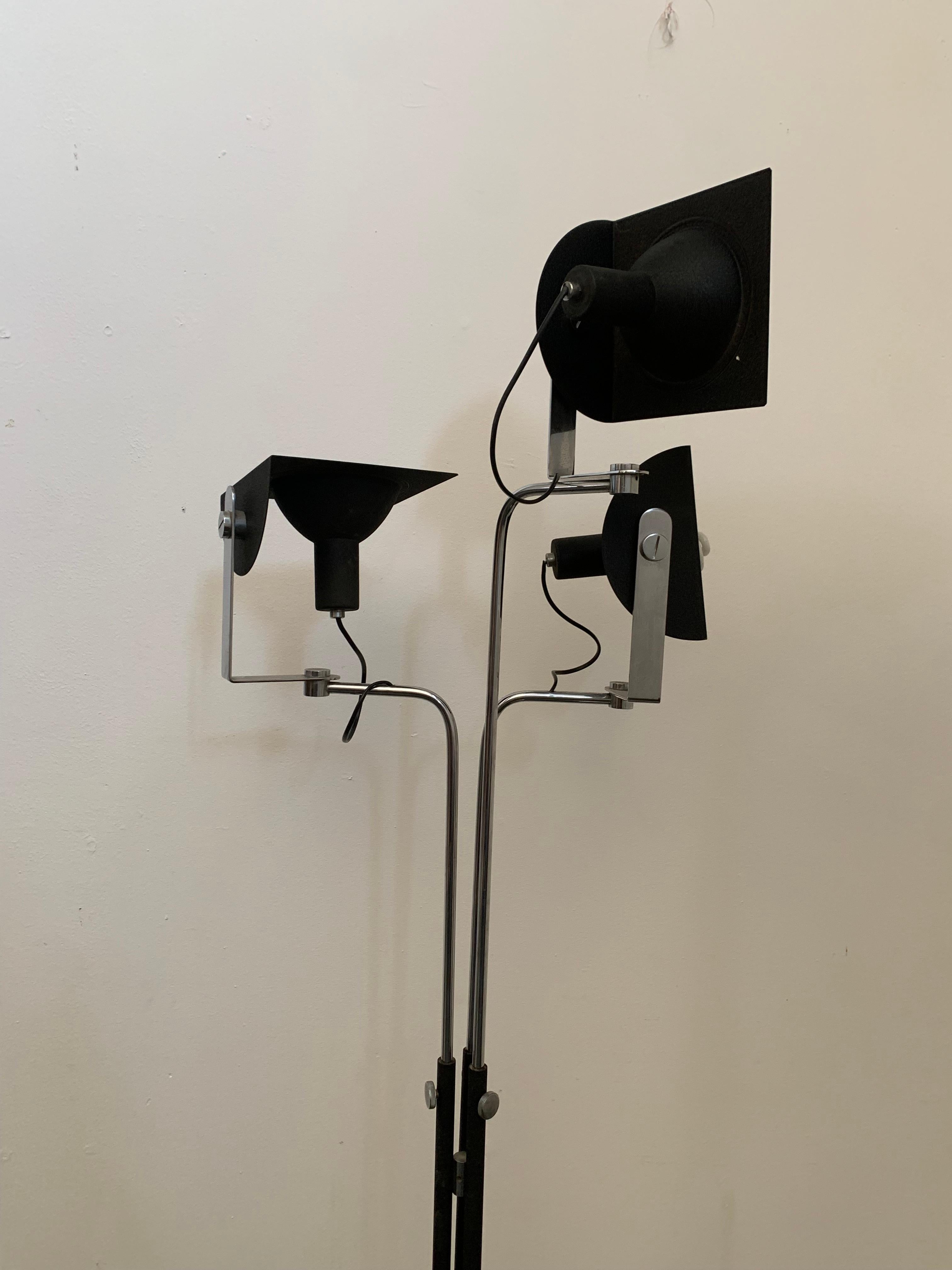 Lámpara de pie regulable de BJ Milano, años 70 en venta 5