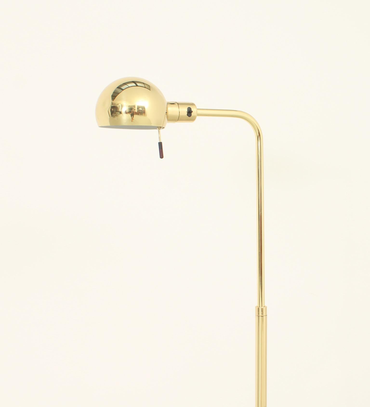 Spanish Adjustable Floor Lamp by George Hansen for Metalarte, Spain For Sale