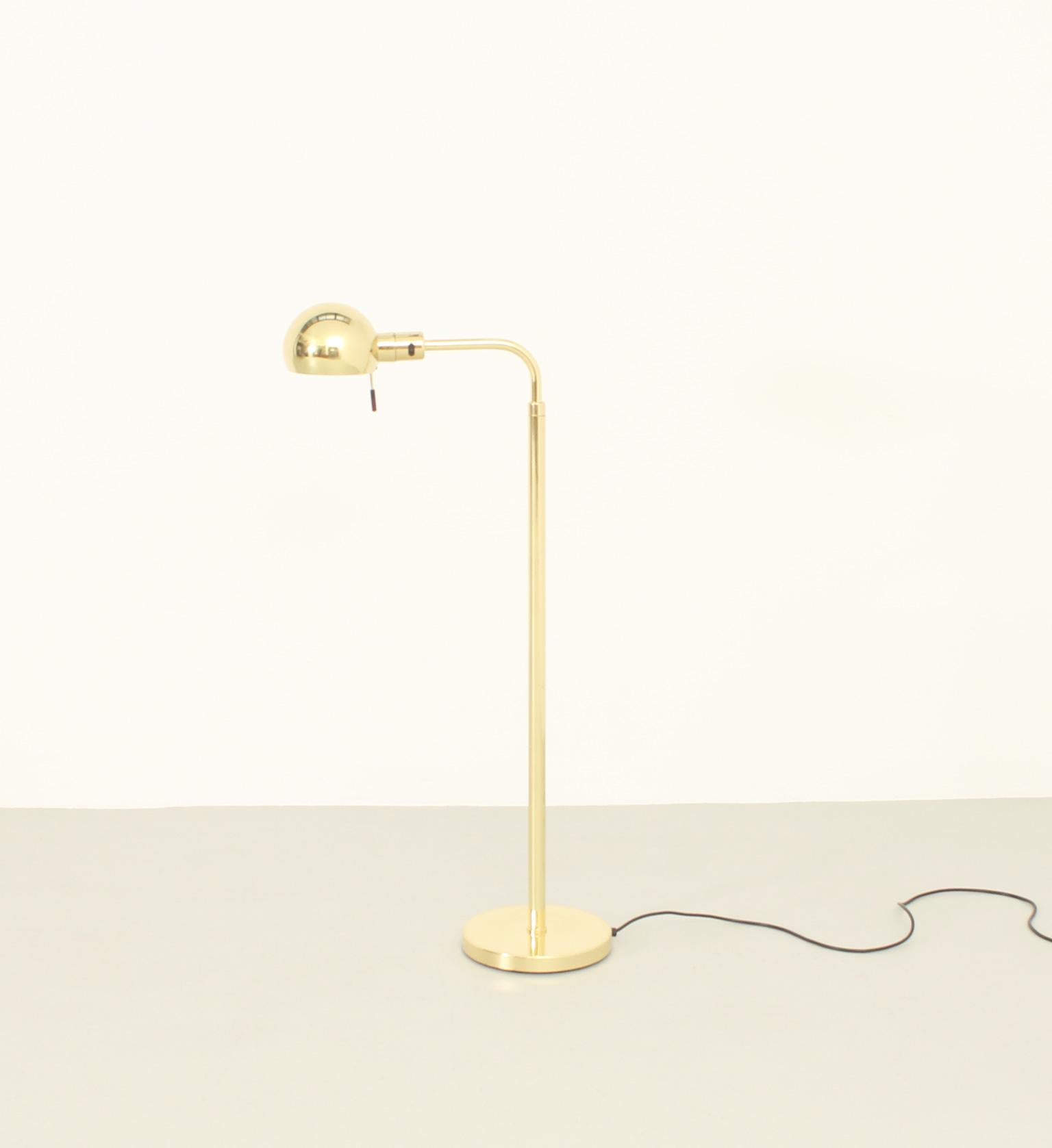 Adjustable Floor Lamp by George Hansen for Metalarte, Spain In Good Condition For Sale In Barcelona, ES