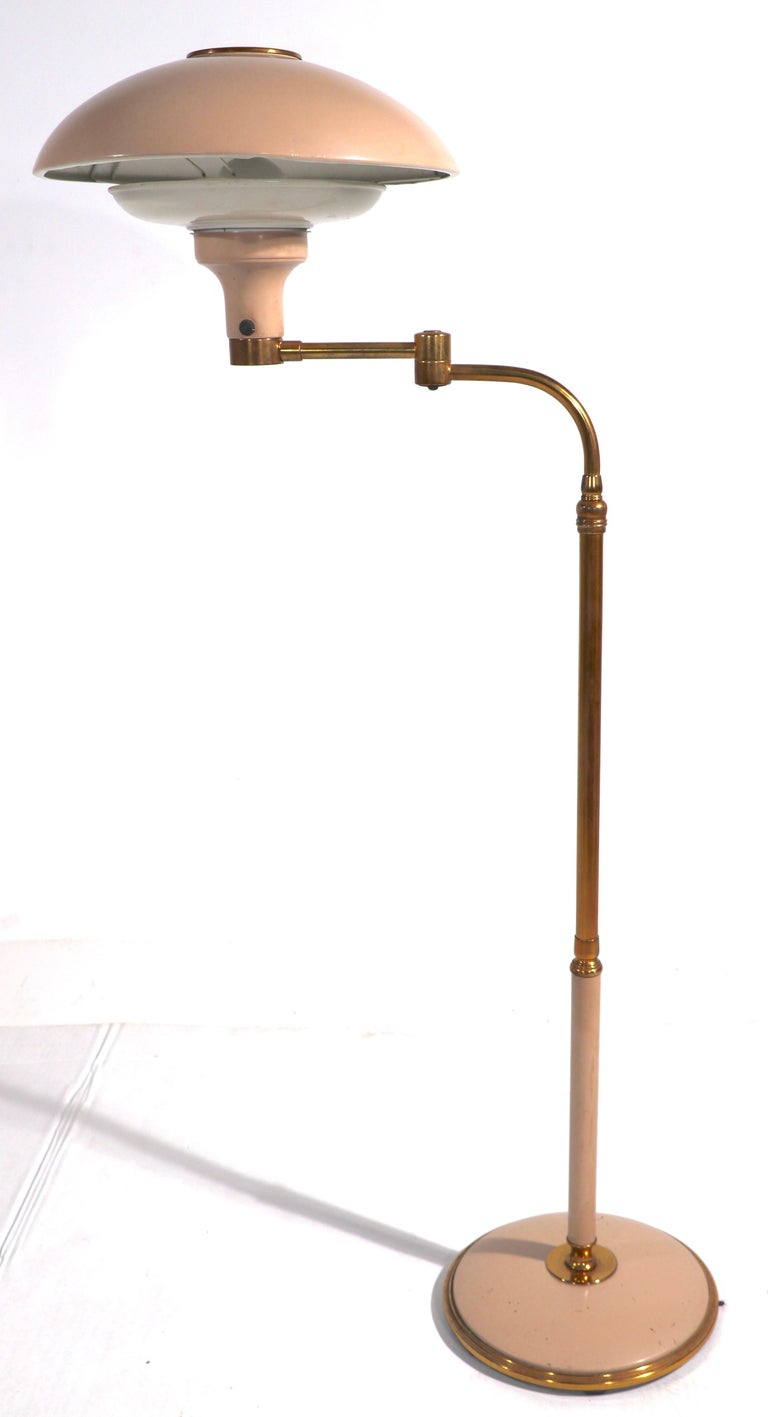 Adjustable Floor Lamp by Gerald Thurston for Lightolier For Sale 7