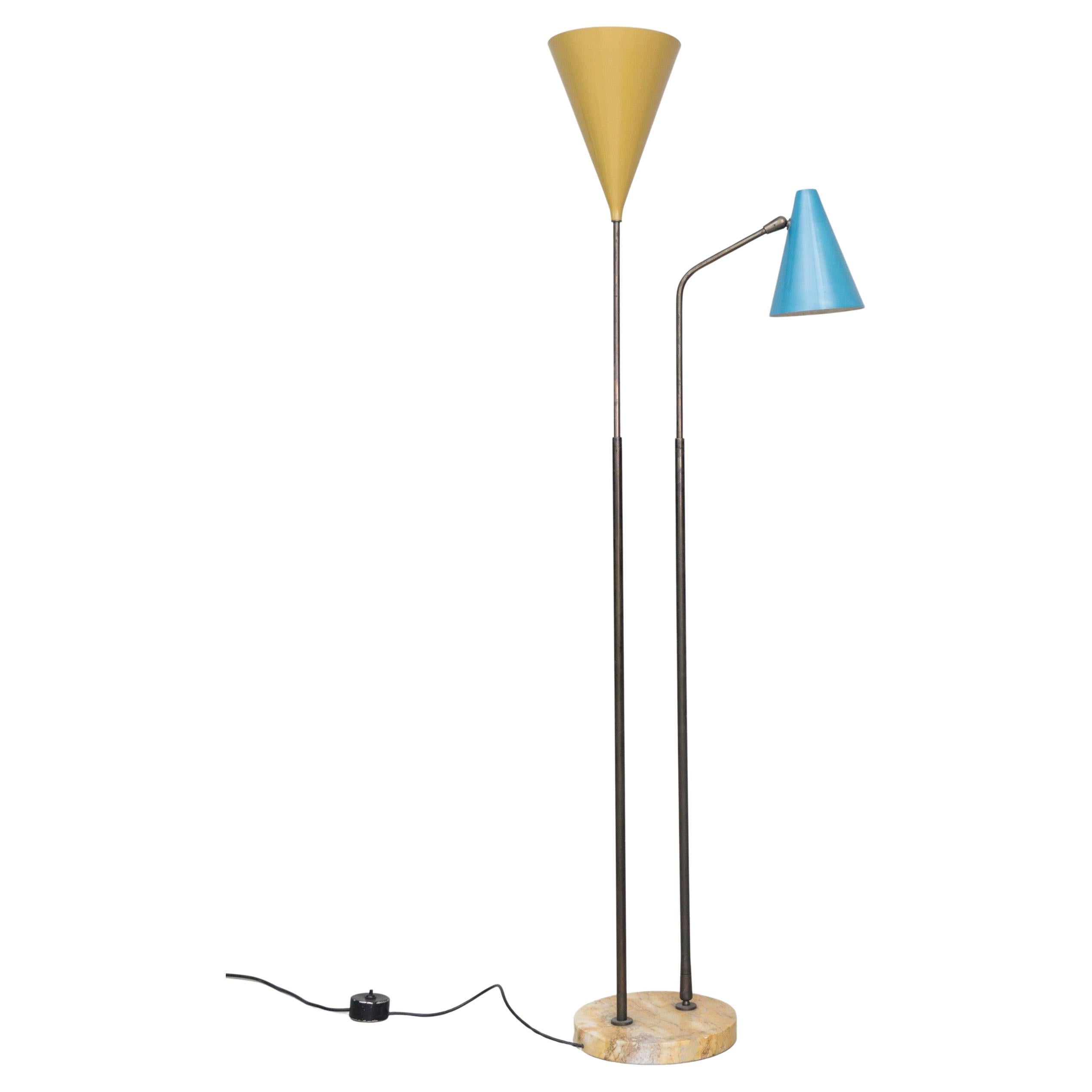 Adjustable Floor Lamp, by Giuseppe Ostuni / O-Luce, 1955