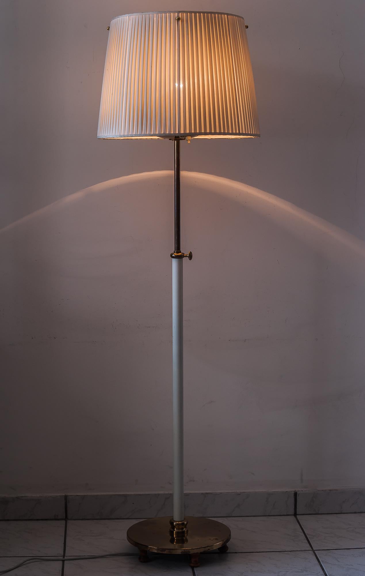 Brass Adjustable Floor Lamp by Josef Frank for Svenskt Tenn, Sweden, 1950s