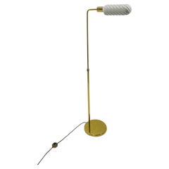 Adjustable Floor Lamp by Tommaso Barbi Brass Mid-Century  Design Italy 1970s